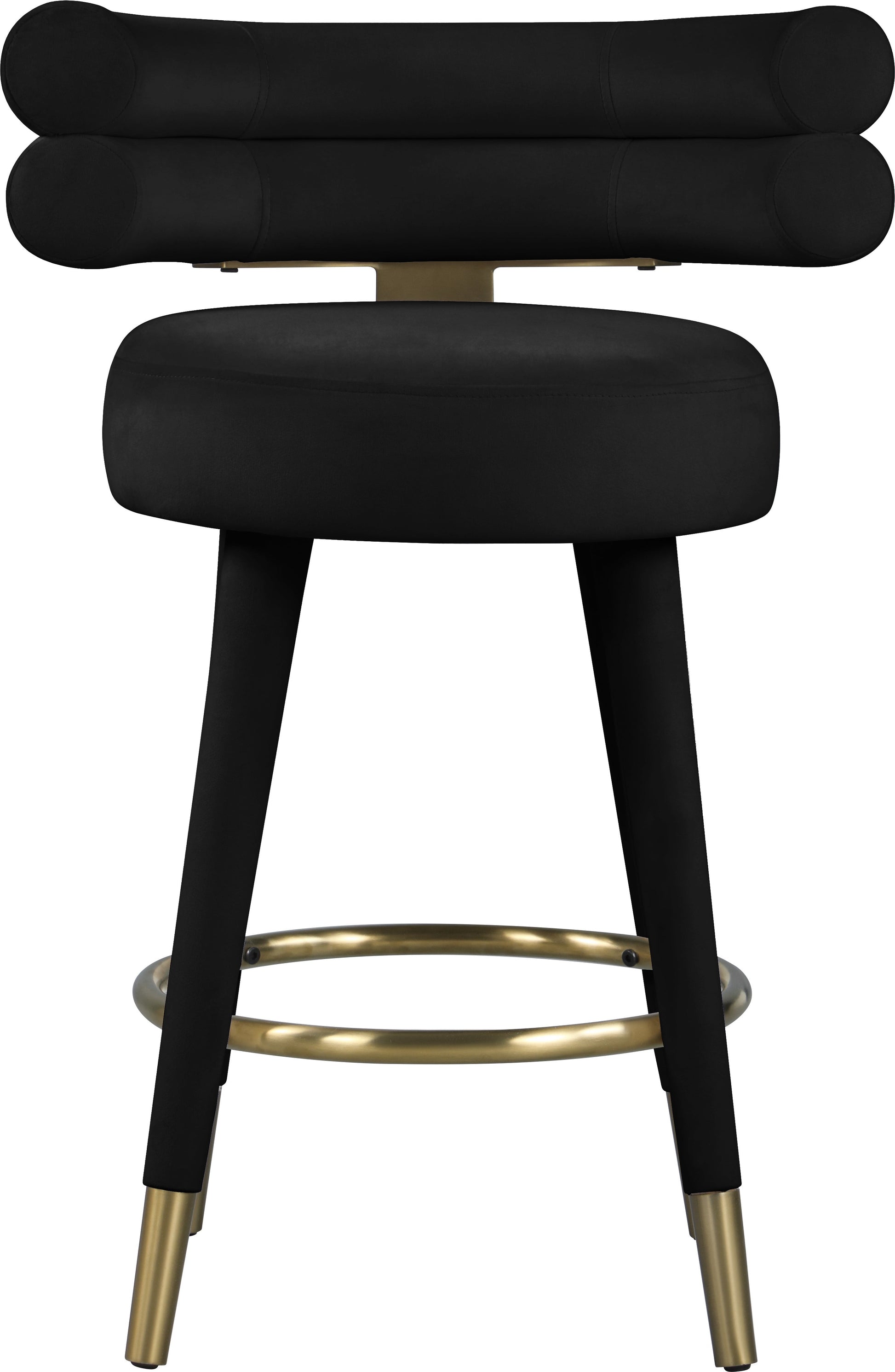 Fitzroy Velvet Counter Stool - Furniture Depot (7679017189624)