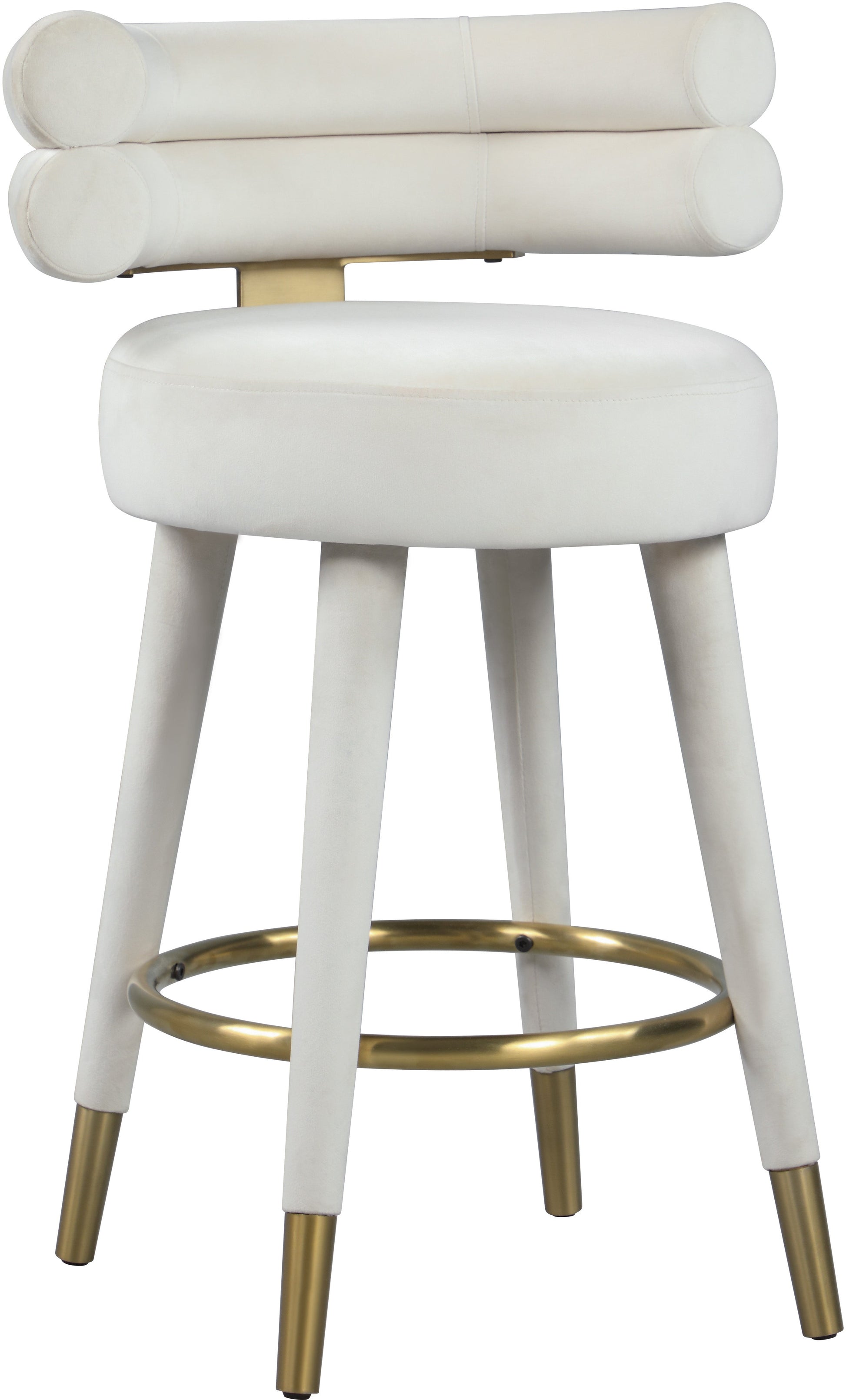 Fitzroy Velvet Counter Stool - Furniture Depot (7679017189624)