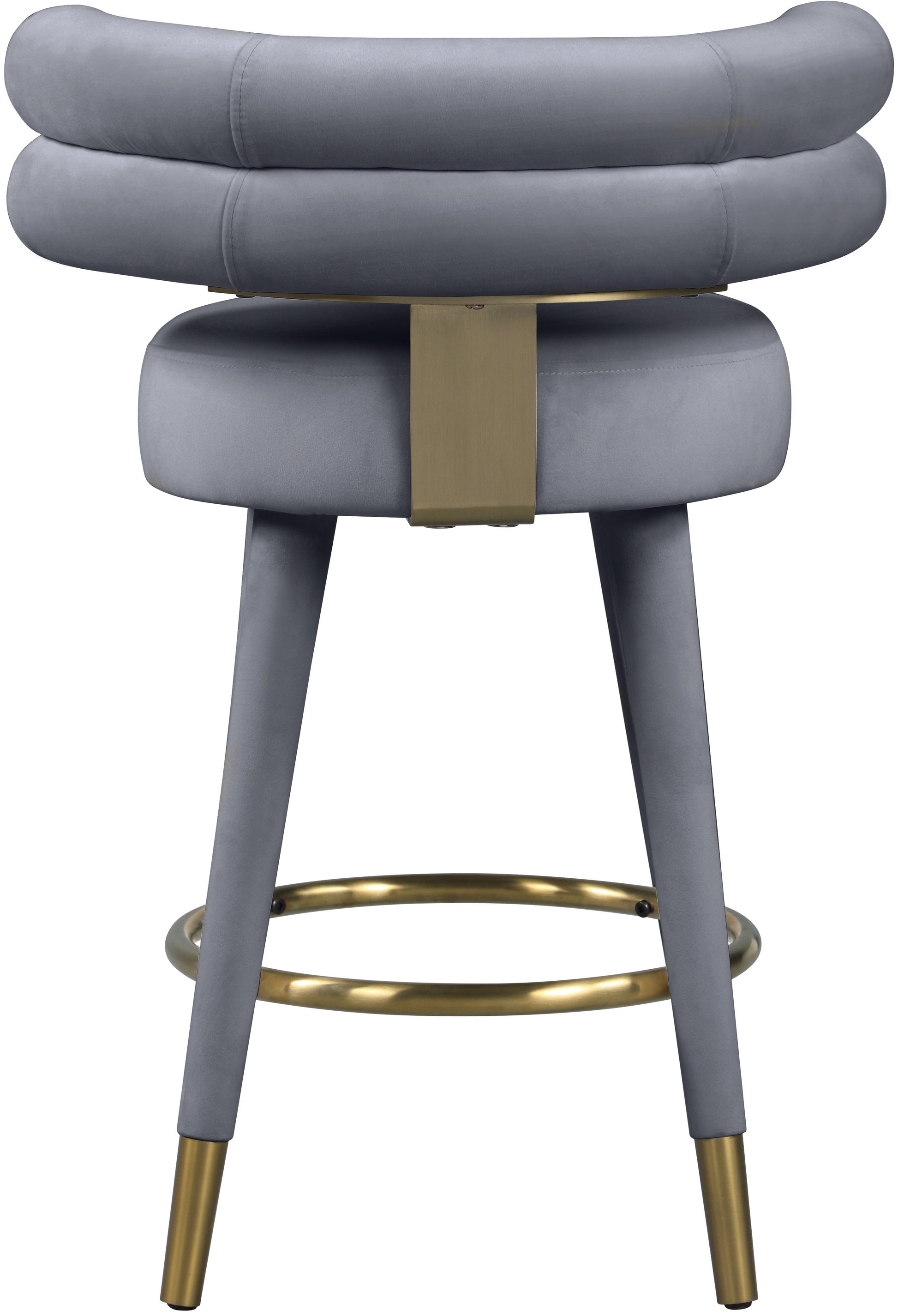 Fitzroy Velvet Counter Stool - Furniture Depot (7679017189624)