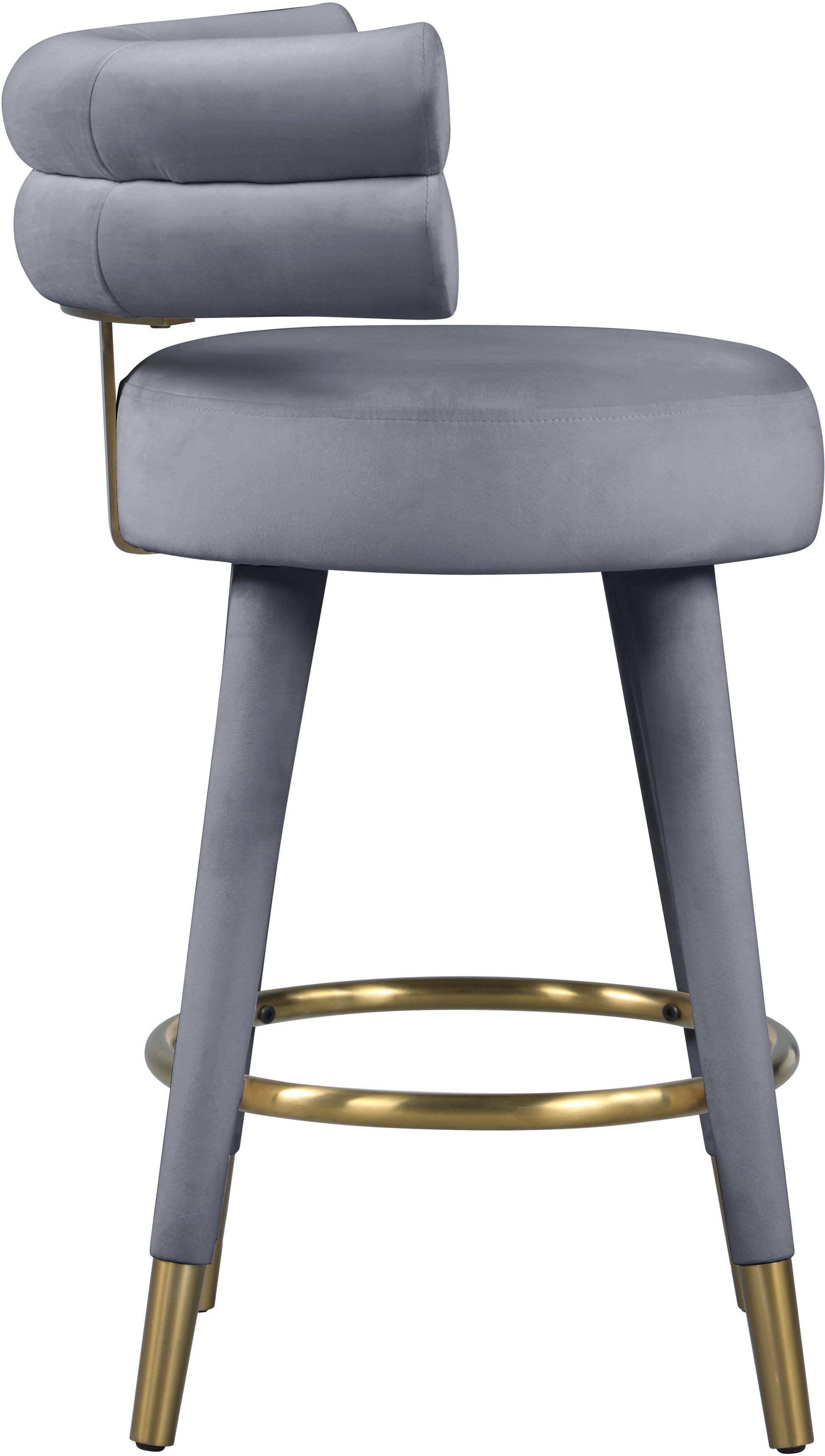Fitzroy Velvet Counter Stool - Furniture Depot (7679017189624)