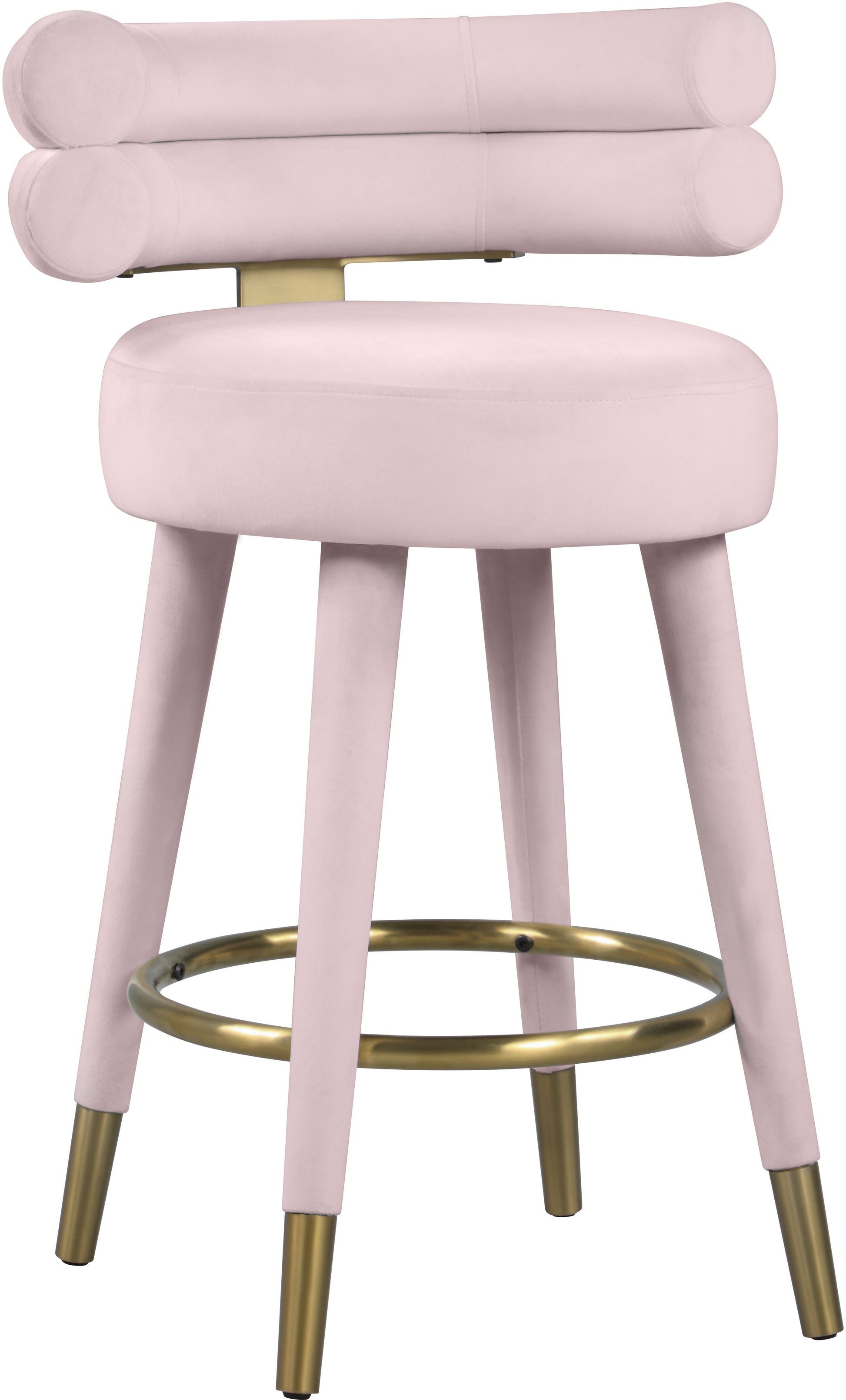 Fitzroy Velvet Counter Stool - Furniture Depot (7679017189624)
