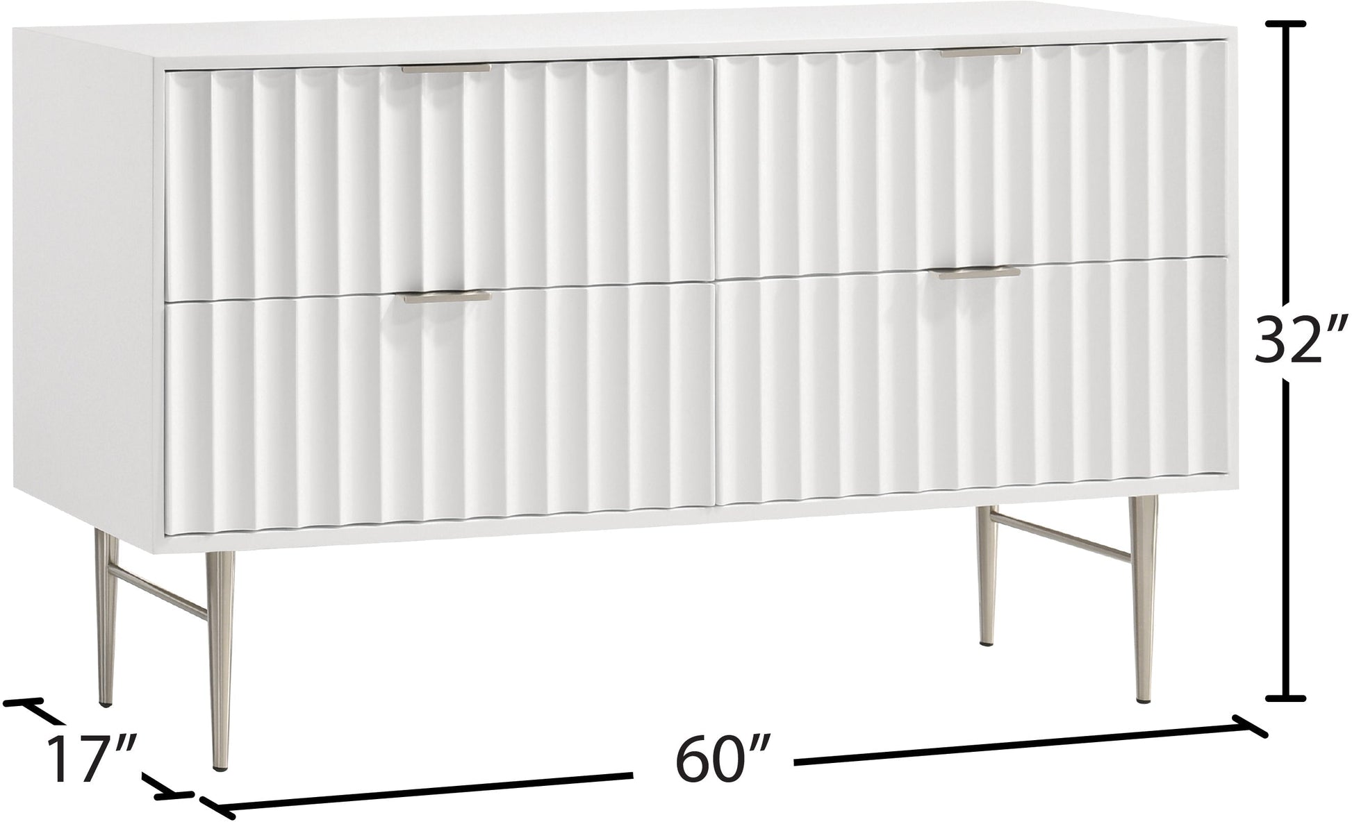Modernist Gloss Dresser - Furniture Depot