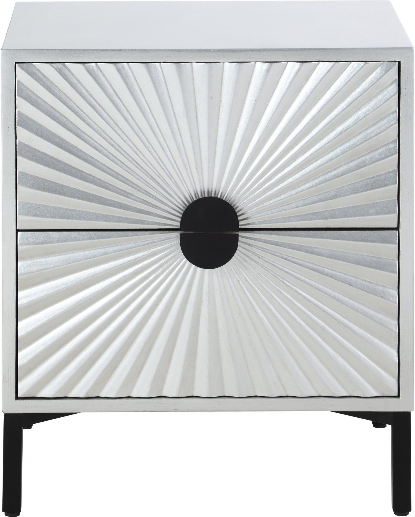 Glitz Antique Silver Side Table - Furniture Depot (7679017484536)