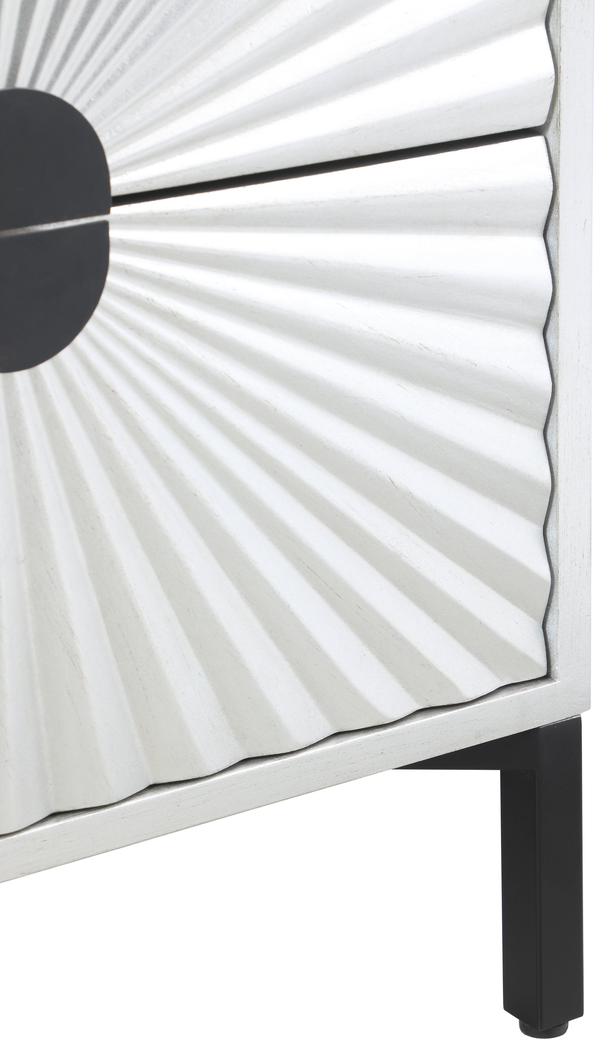 Glitz Antique Silver Side Table - Furniture Depot (7679017484536)