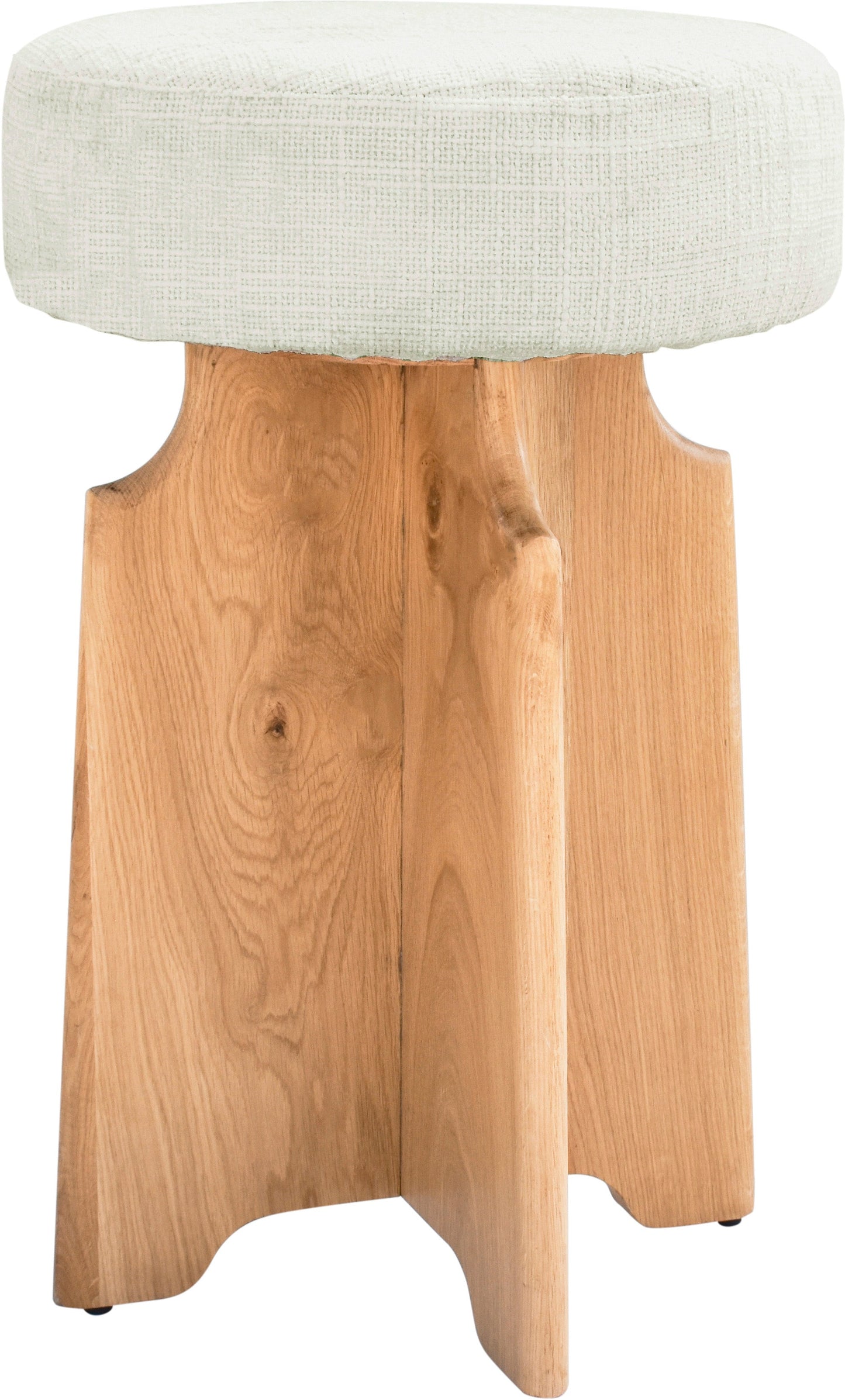 Jasper Cream Boucle Fabric Stool - Furniture Depot (7679017681144)