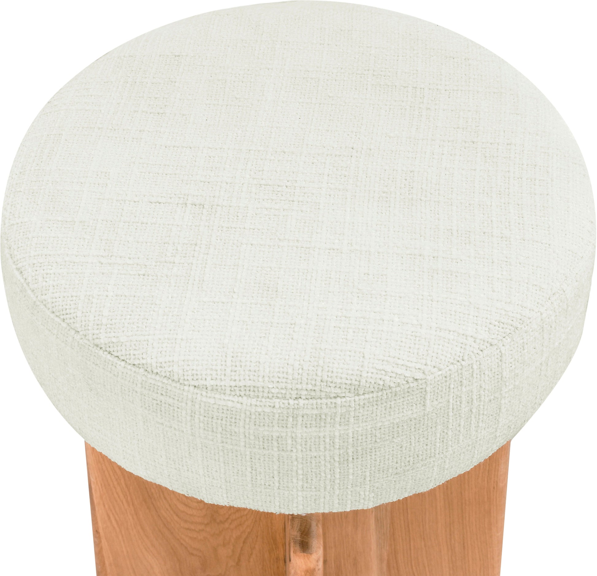 Jasper Cream Boucle Fabric Stool - Furniture Depot (7679017681144)