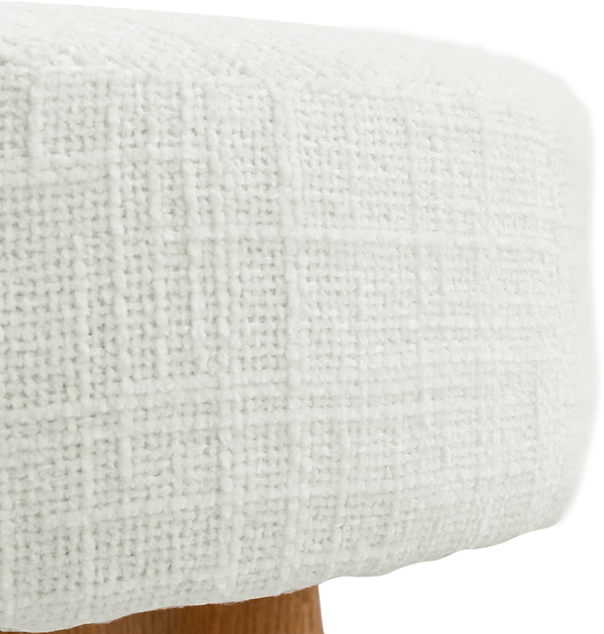 Jasper Cream Boucle Fabric Stool - Furniture Depot (7679017681144)