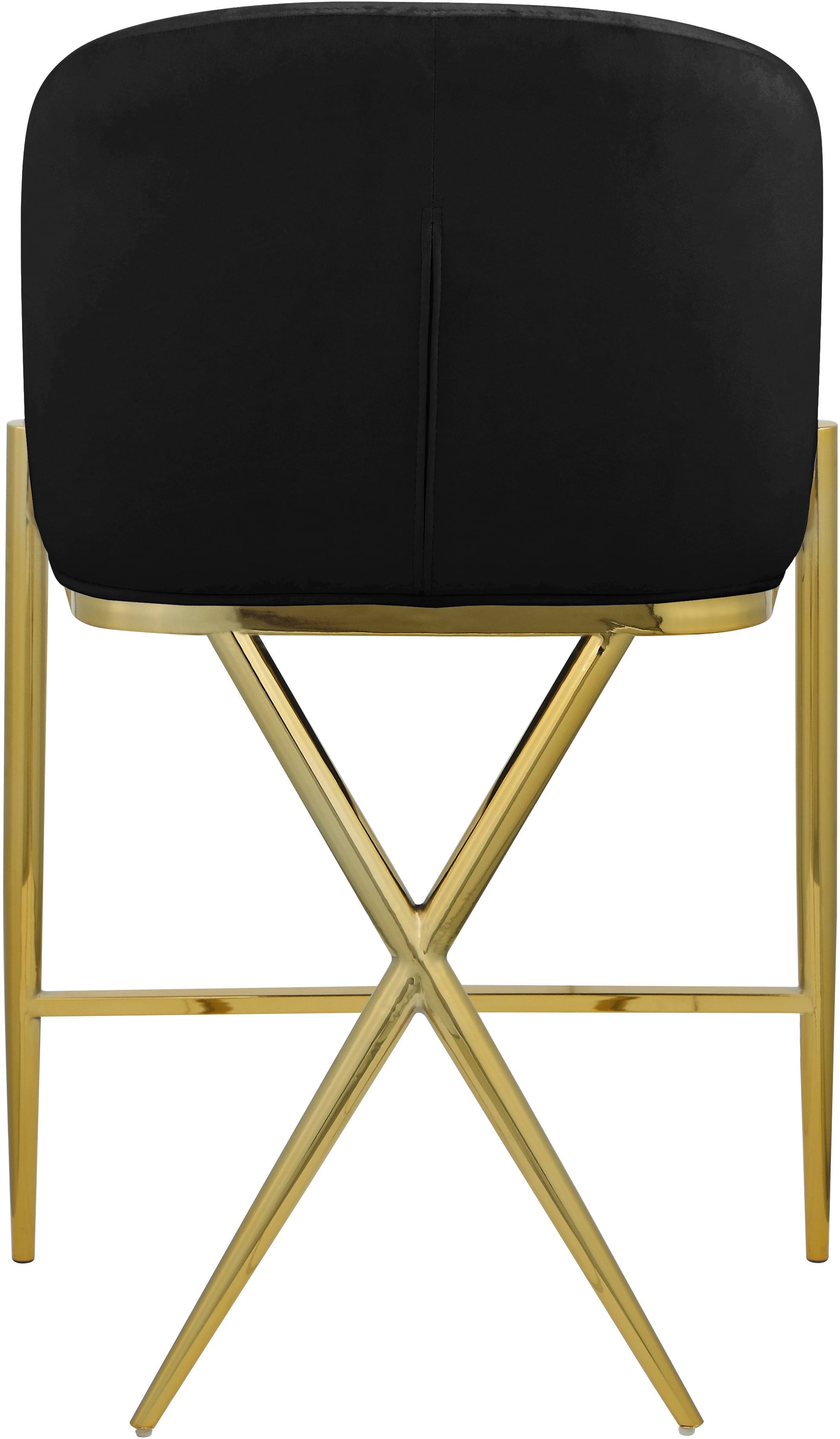 Xavier Velvet Counter Stool - Furniture Depot