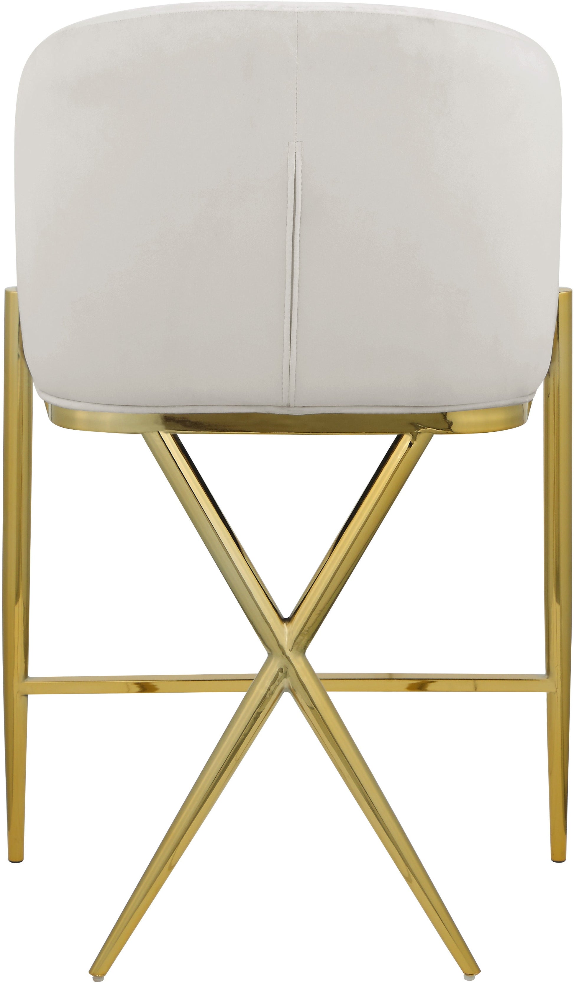 Xavier Velvet Counter Stool - Furniture Depot