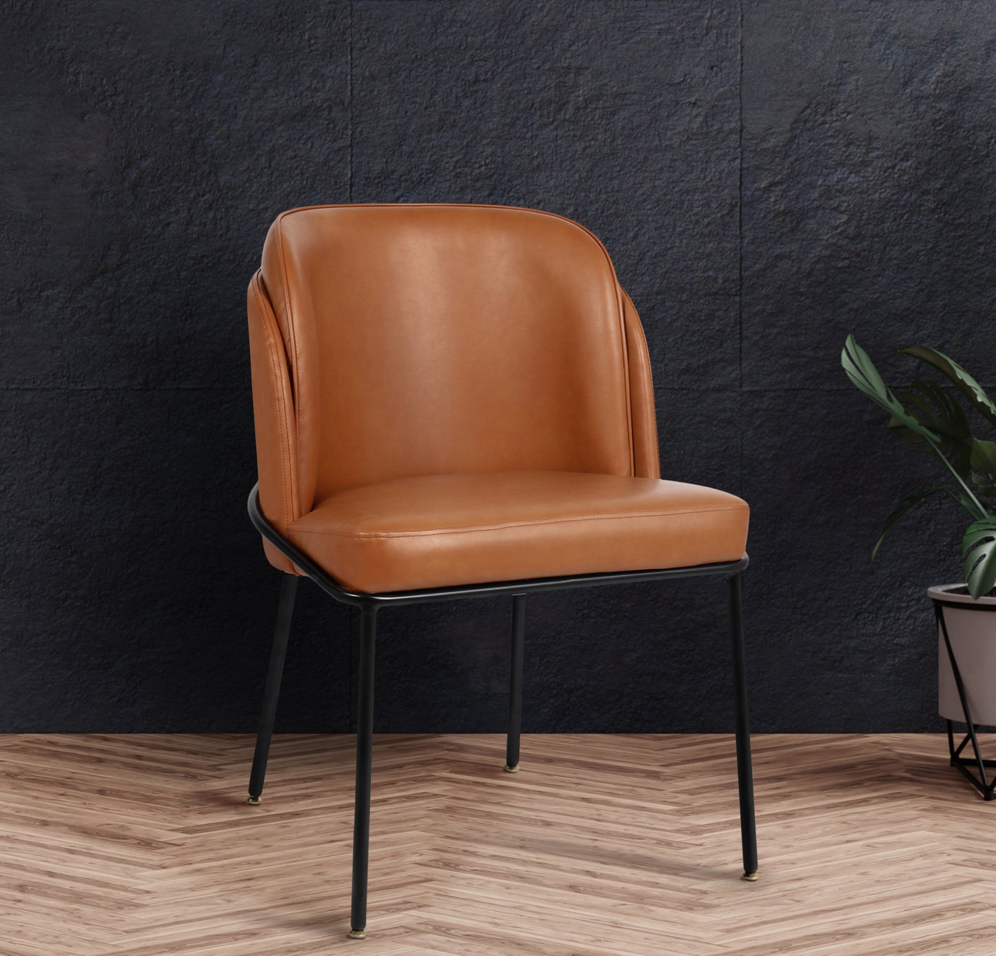 Jagger Faux Leather Dining Chair - Furniture Depot