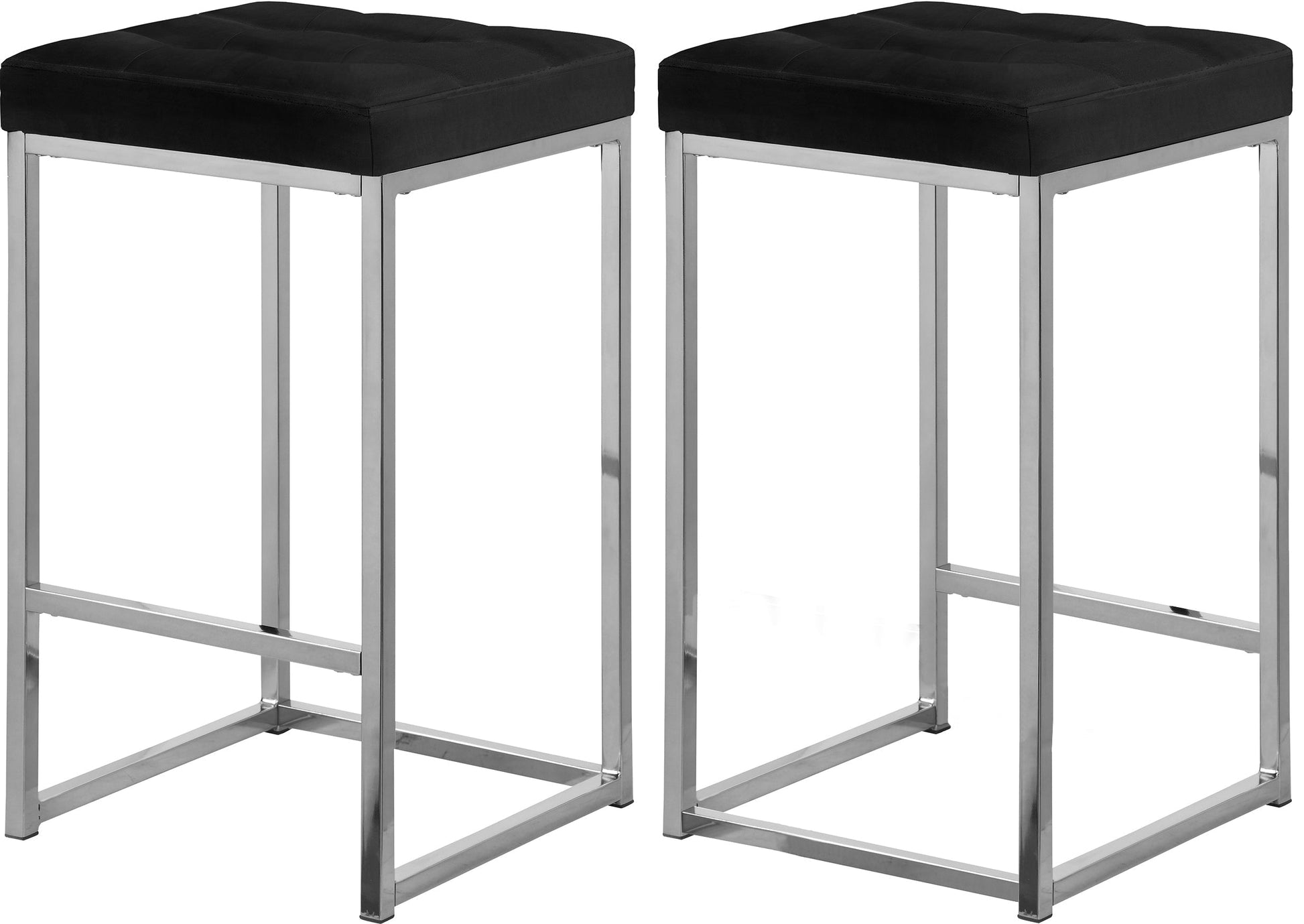 Nicola Velvet Stool - Furniture Depot (7679019254008)