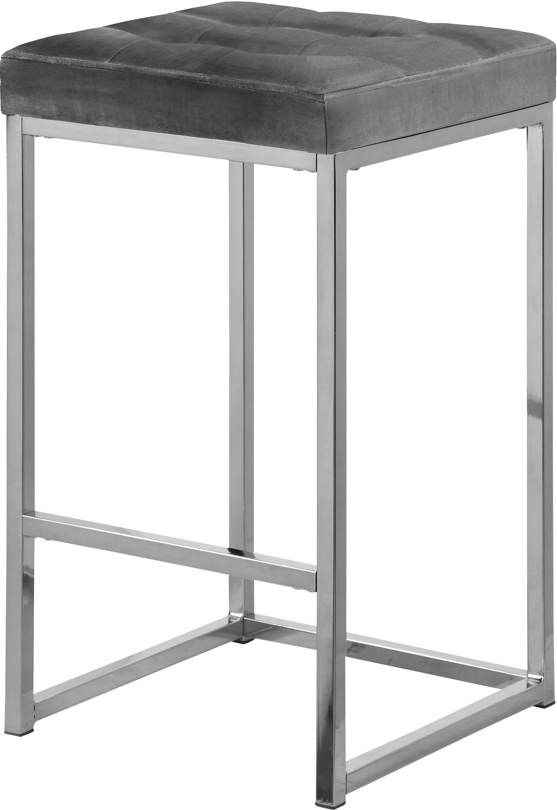 Nicola Velvet Stool - Furniture Depot (7679019254008)