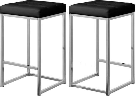 Nicola Faux Leather Stool - Furniture Depot (7679019286776)