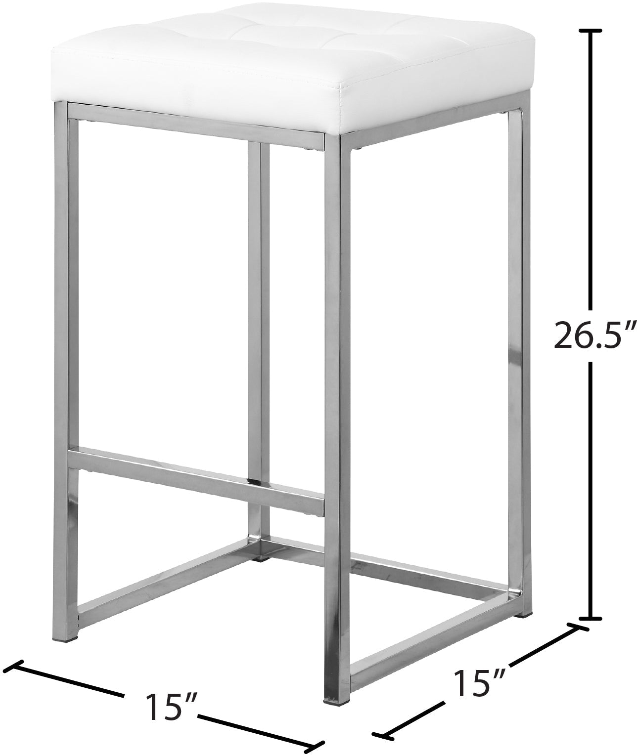 Nicola Faux Leather Stool - Furniture Depot (7679019286776)