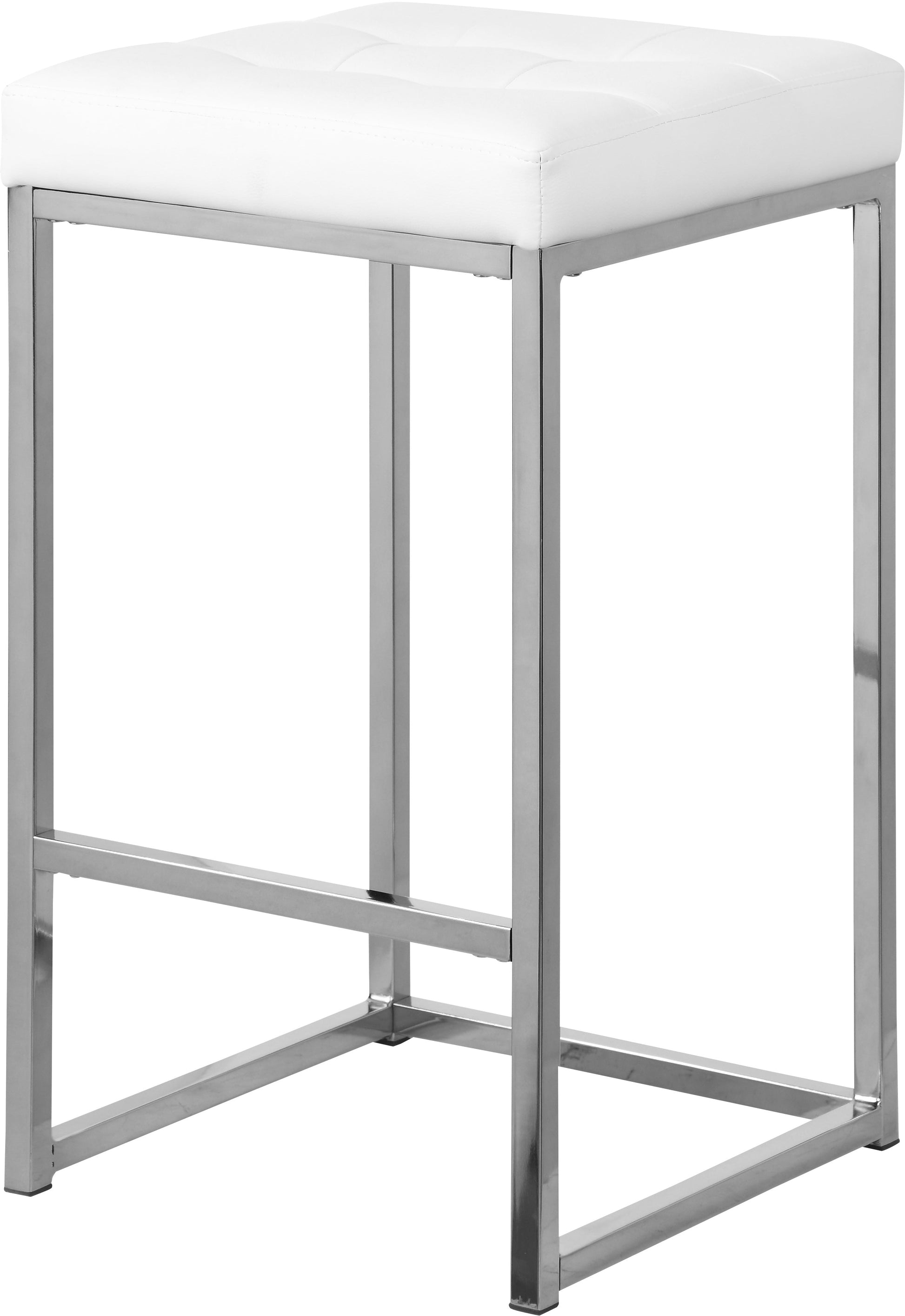 Nicola Faux Leather Stool - Furniture Depot (7679019286776)