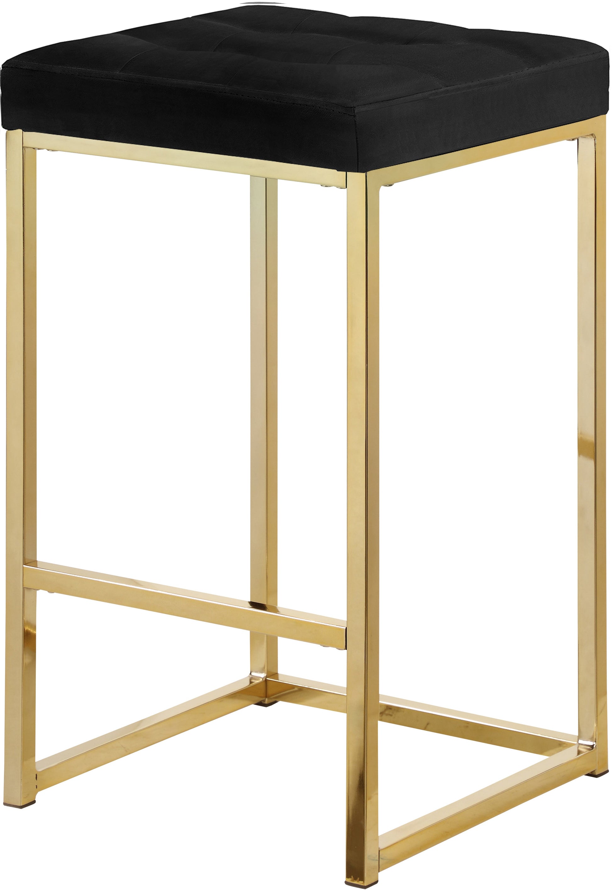 Nicola Velvet Stool - Furniture Depot (7679019254008)