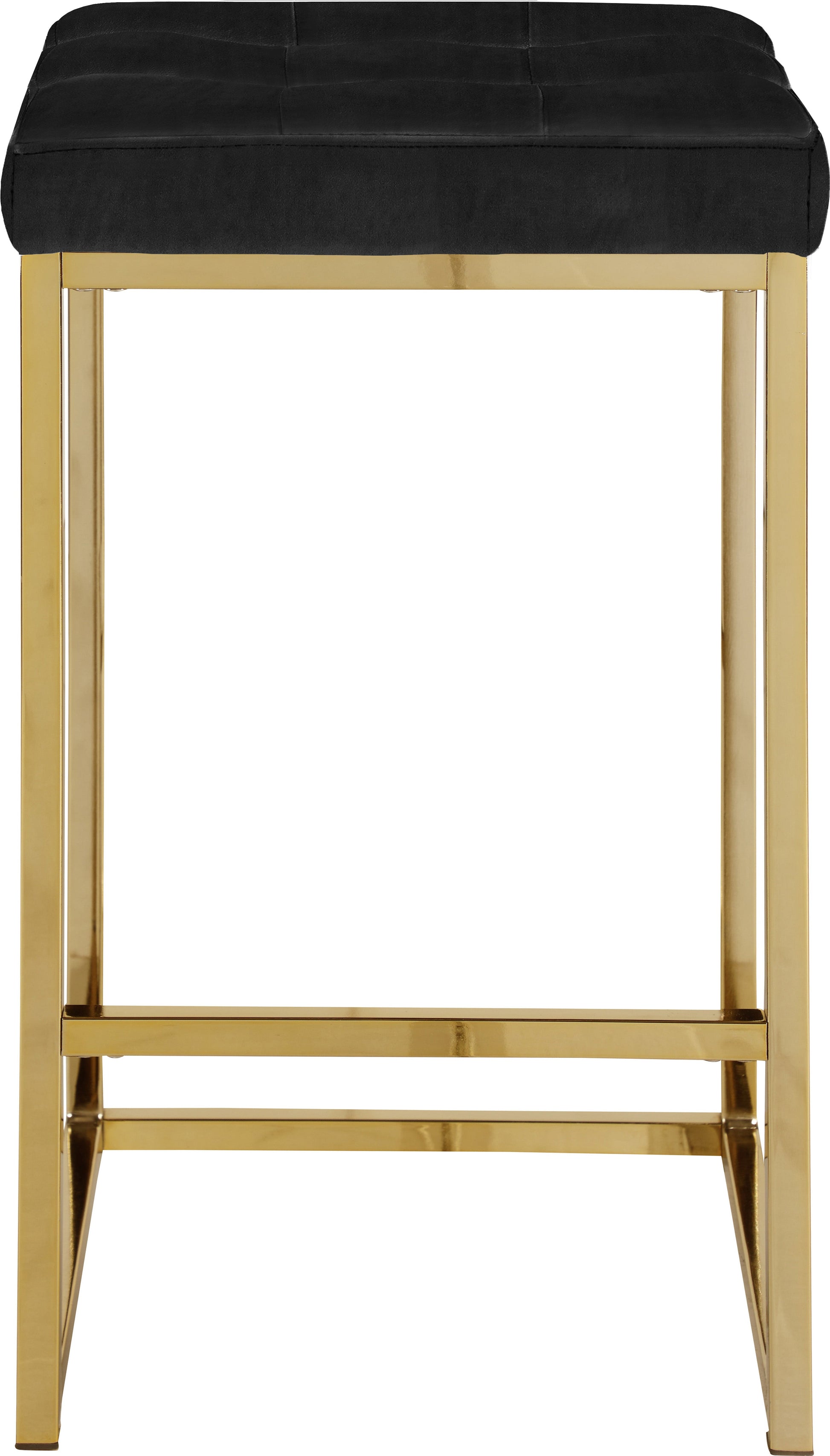 Nicola Velvet Stool - Furniture Depot (7679019254008)