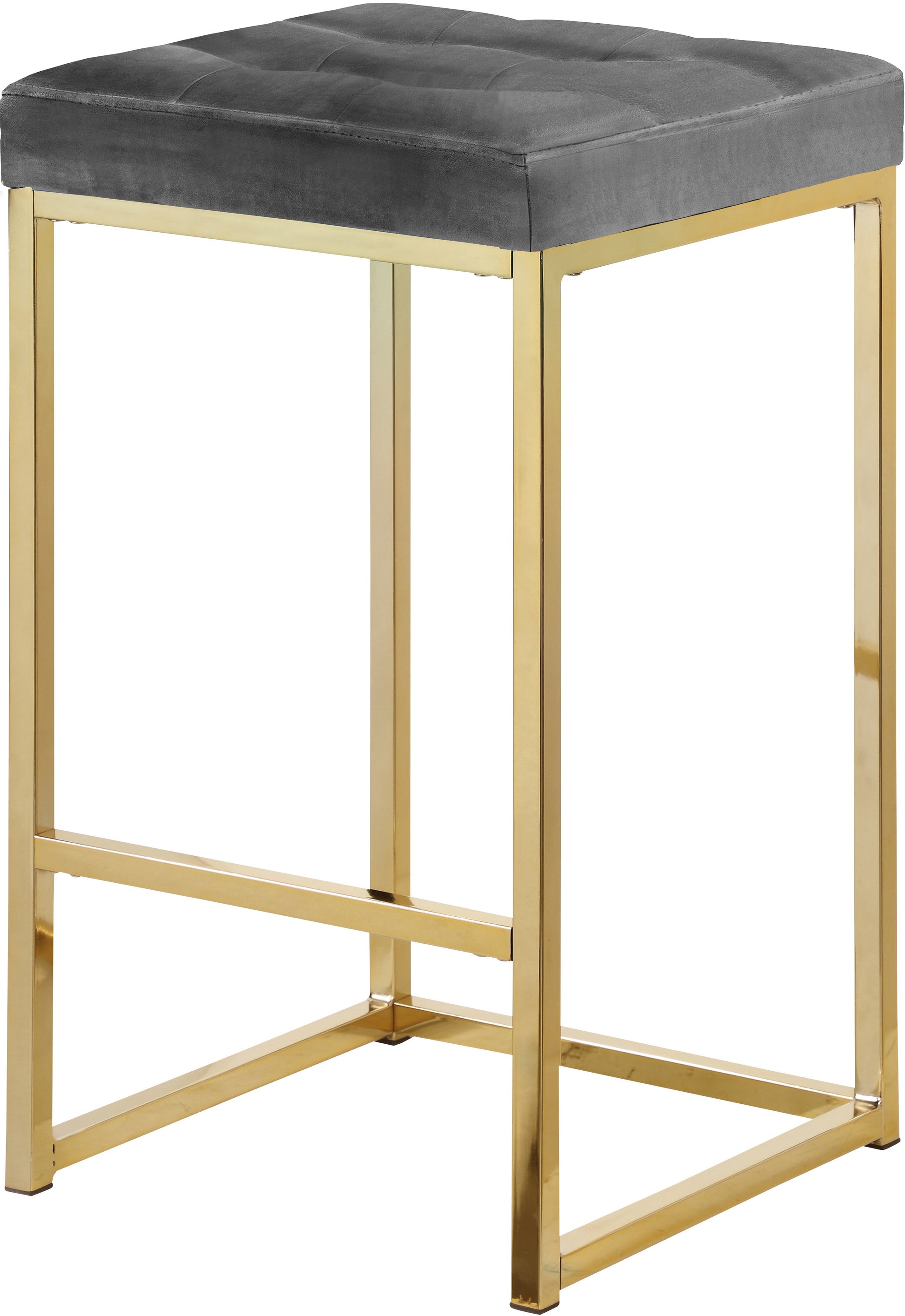Nicola Velvet Stool - Furniture Depot (7679019254008)