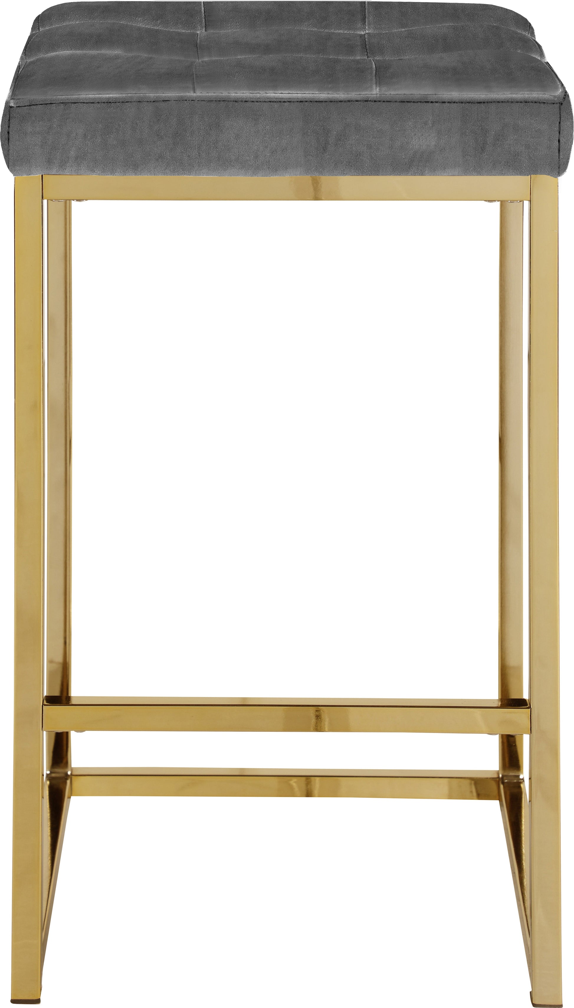 Nicola Velvet Stool - Furniture Depot (7679019254008)