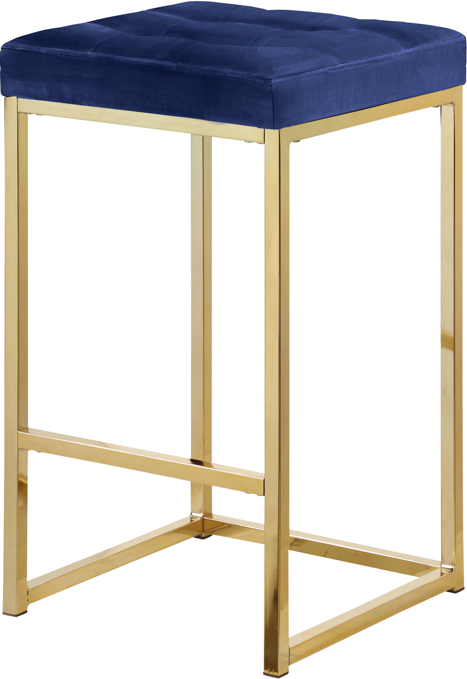 Nicola Velvet Stool - Furniture Depot (7679019254008)