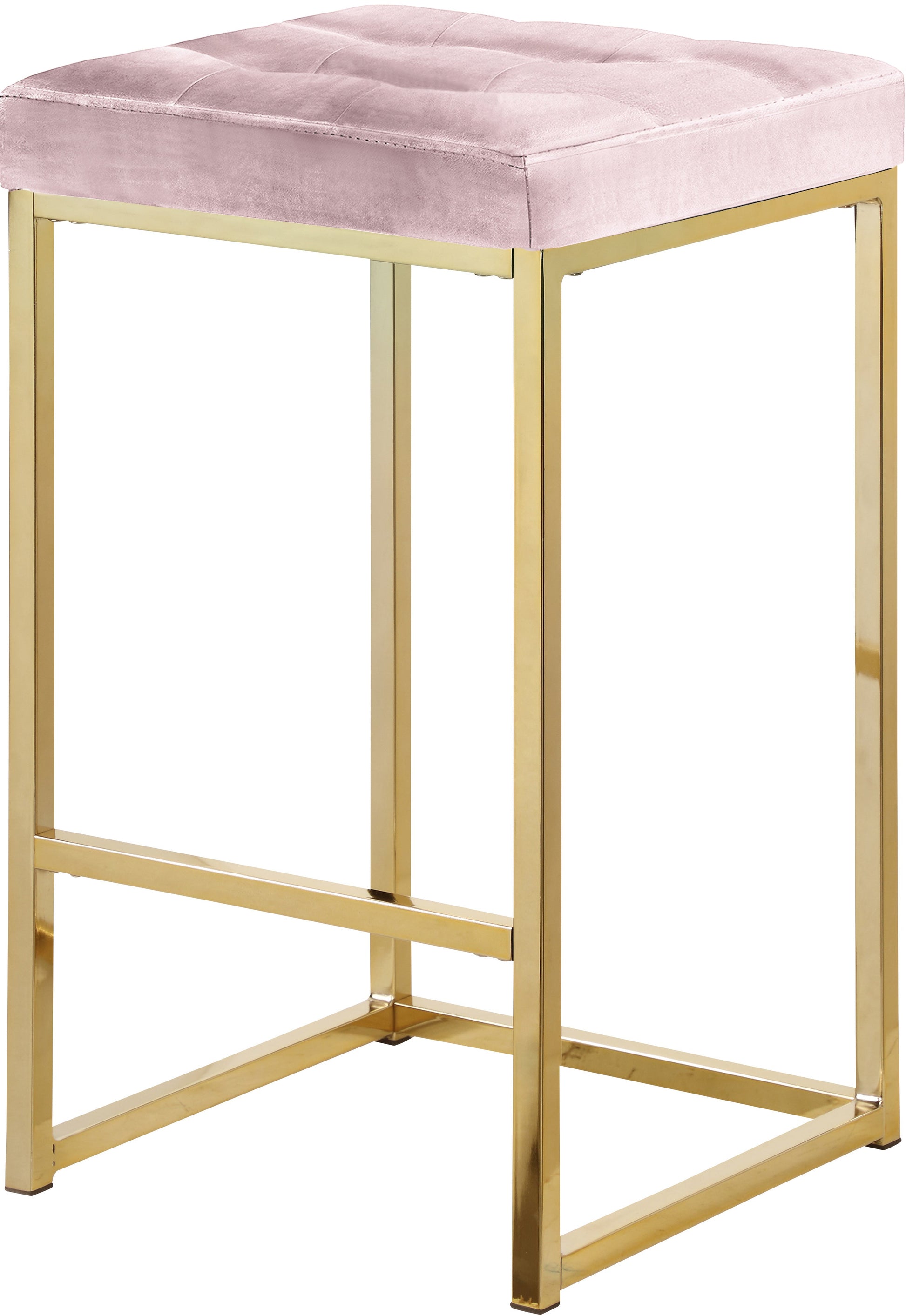 Nicola Velvet Stool - Furniture Depot (7679019254008)