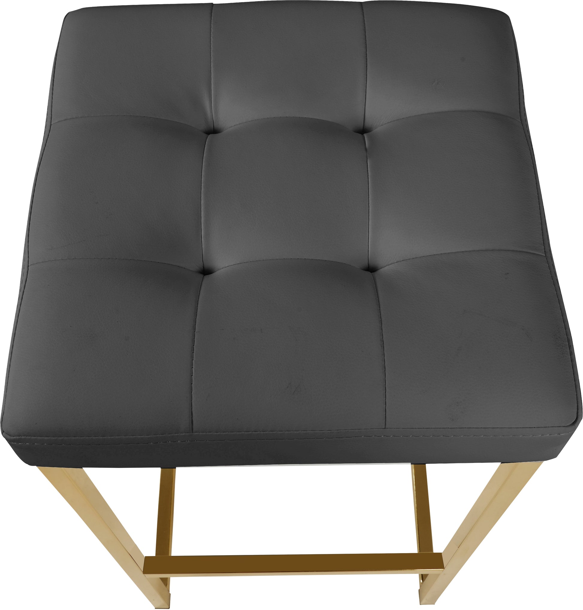 Nicola Faux Leather Stool - Furniture Depot (7679019286776)