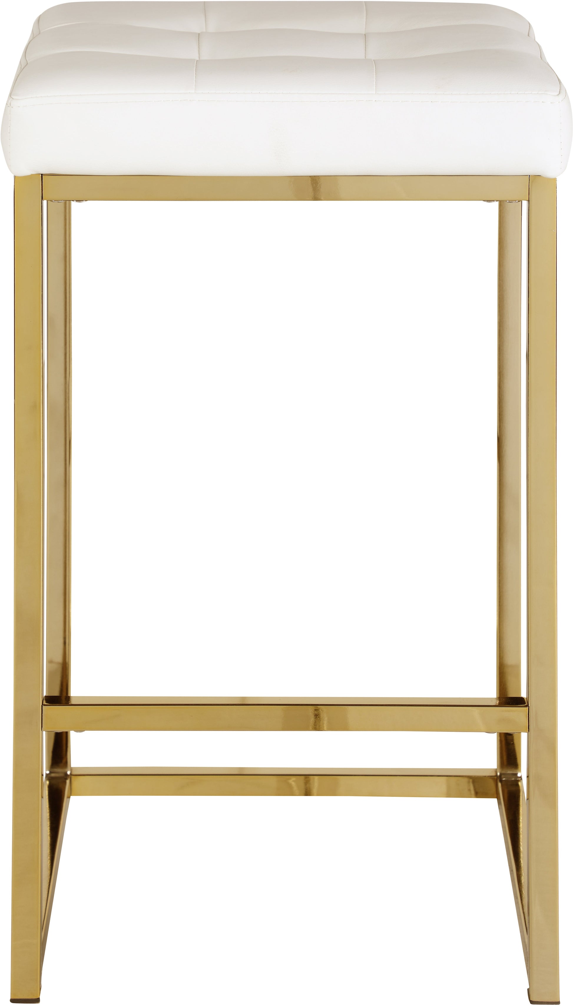 Nicola Faux Leather Stool - Furniture Depot (7679019286776)