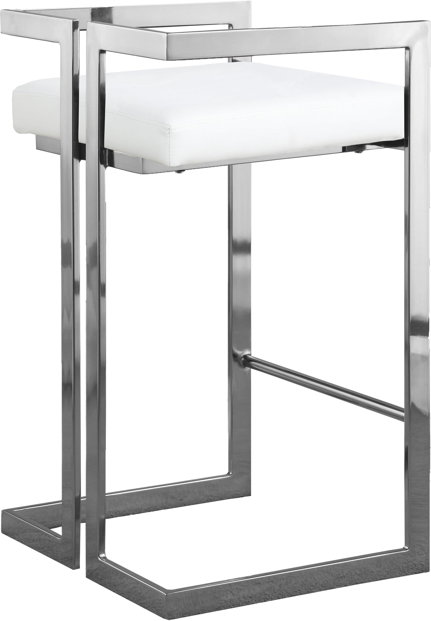 Ezra Faux Leather Stool - Furniture Depot (7679019417848)