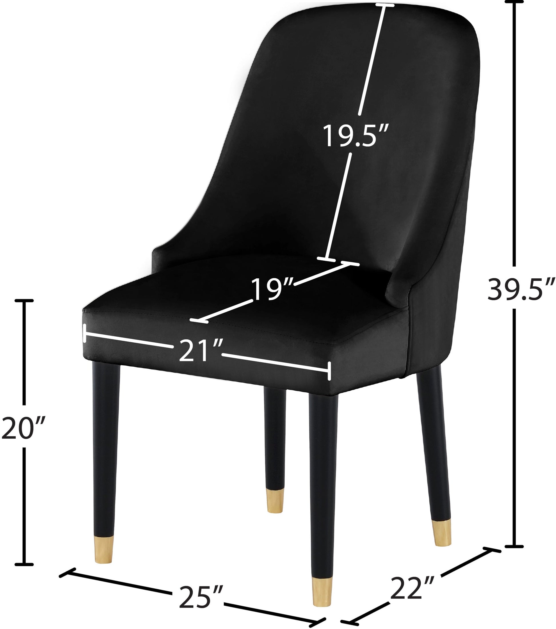 Omni Velvet Dining Chair - Furniture Depot