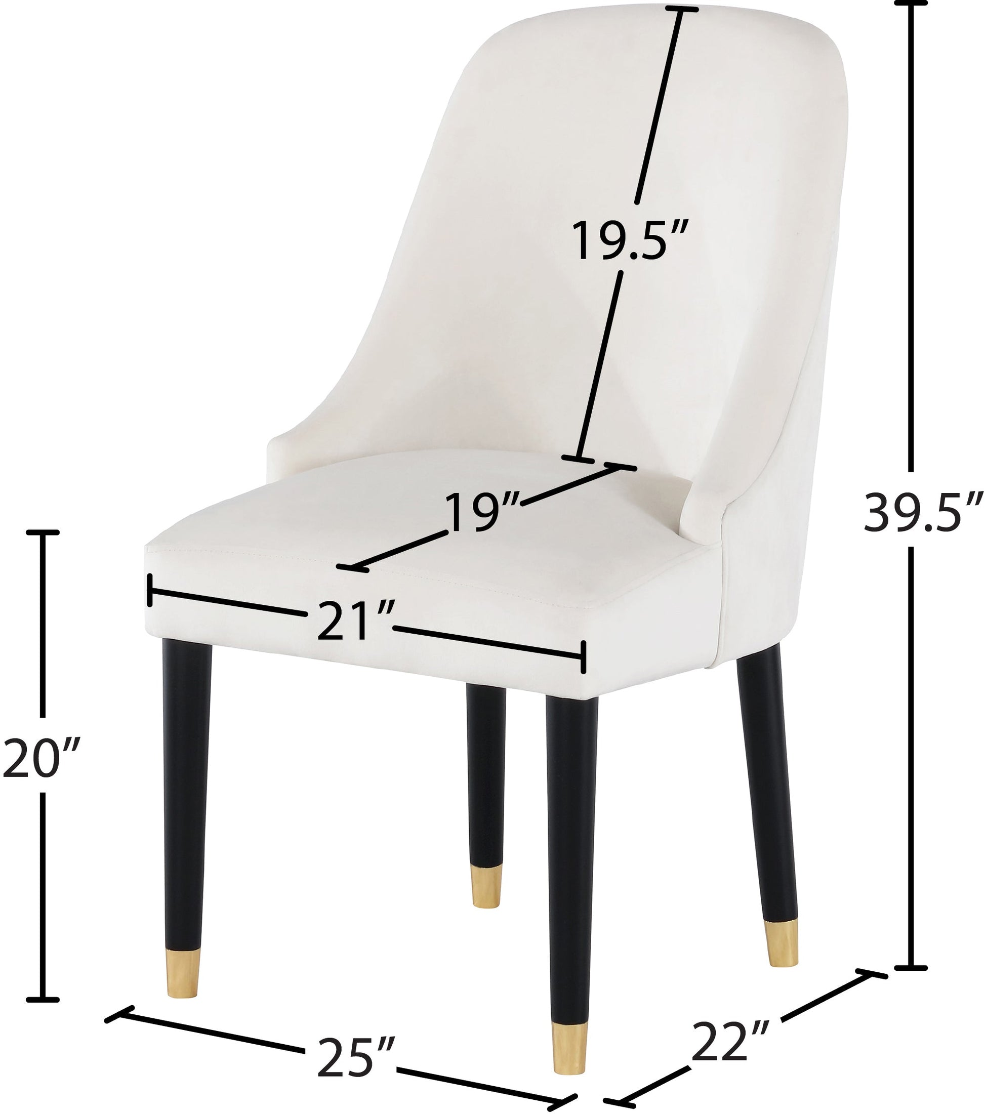 Omni Velvet Dining Chair - Furniture Depot