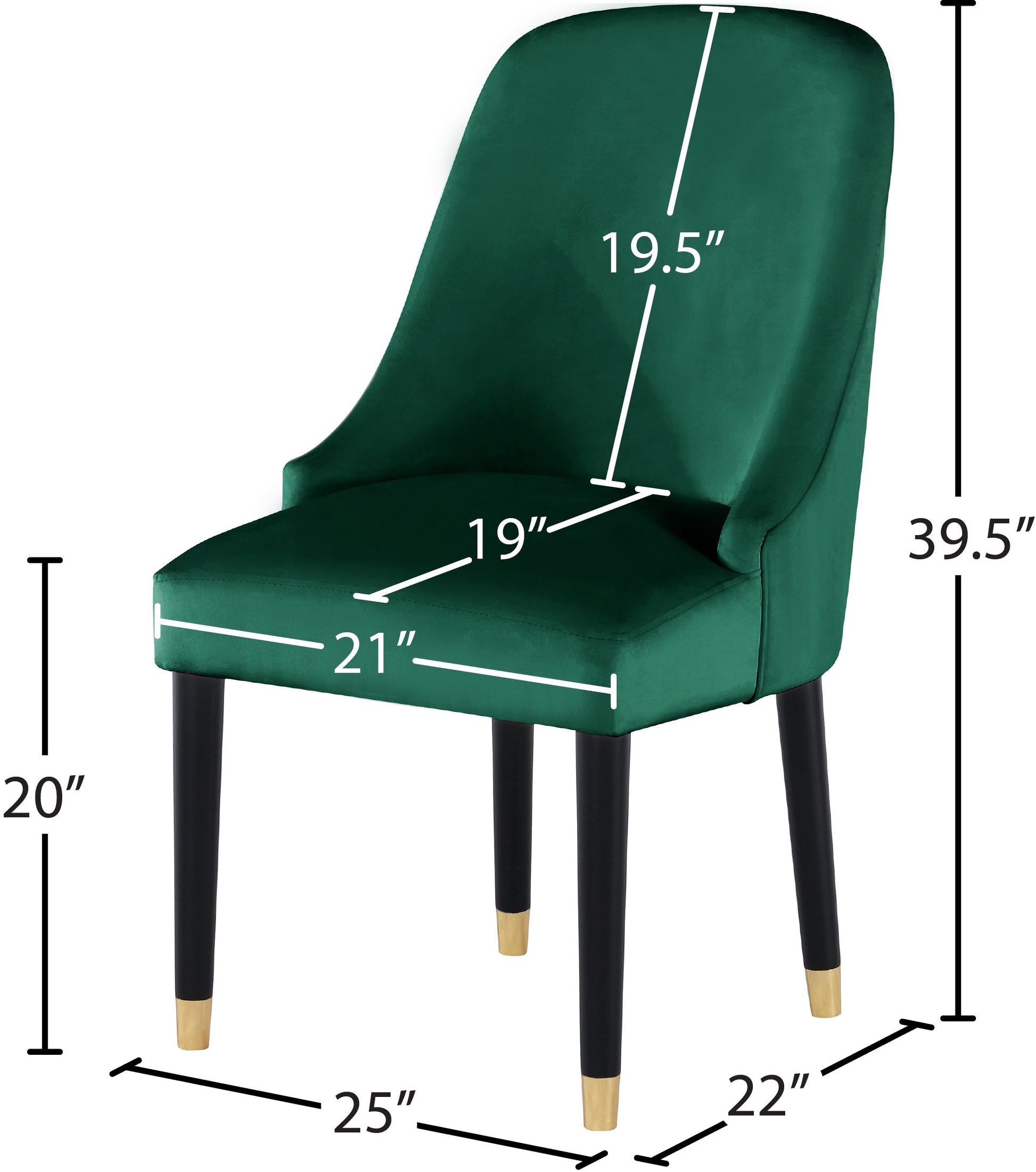 Omni Velvet Dining Chair - Furniture Depot