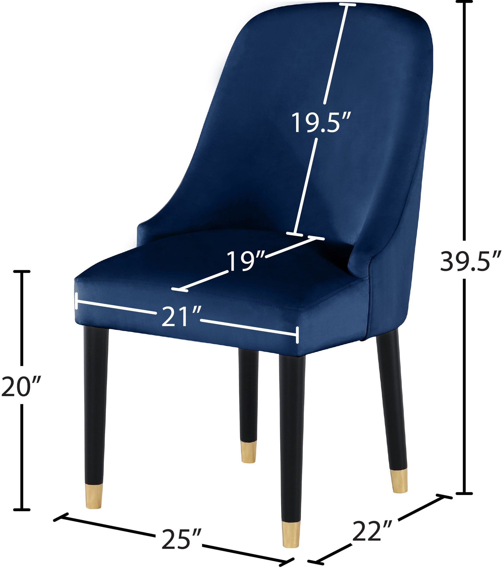 Omni Velvet Dining Chair - Furniture Depot