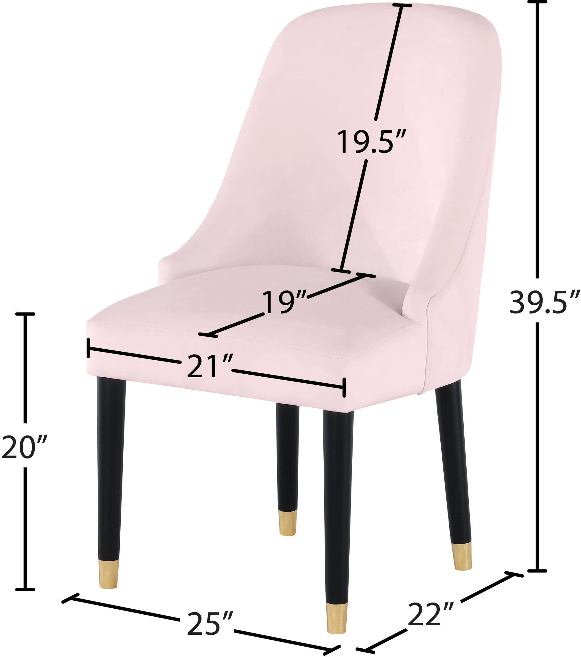Omni Velvet Dining Chair - Furniture Depot