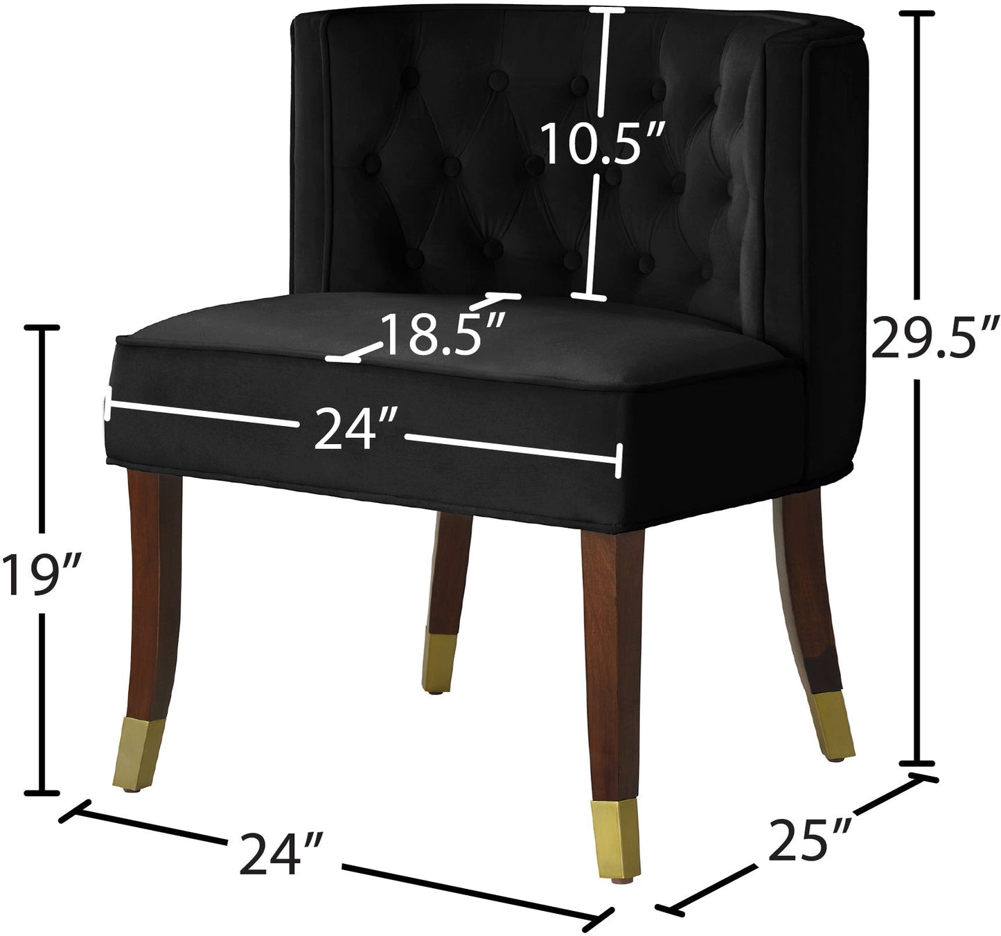 Perry Velvet Dining Chair - Furniture Depot (7679019778296)