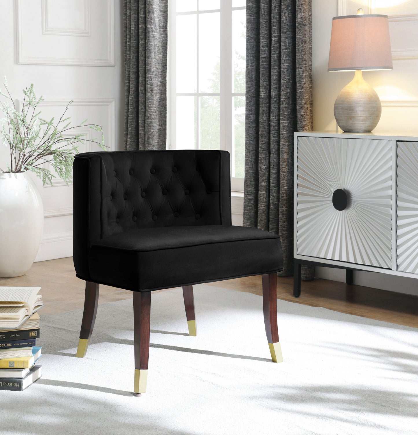 Perry Velvet Dining Chair - Furniture Depot (7679019778296)