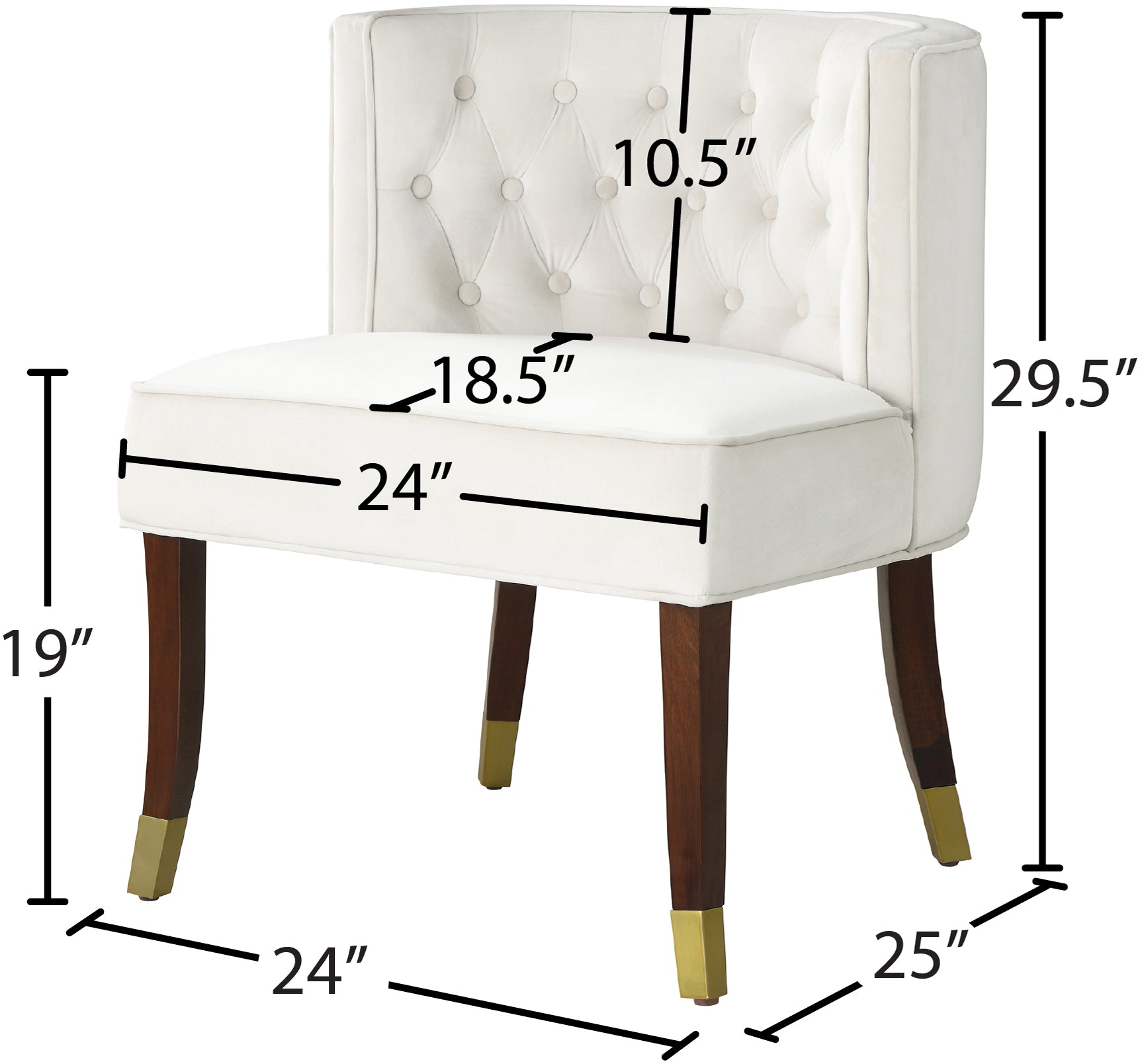 Perry Velvet Dining Chair - Furniture Depot (7679019778296)