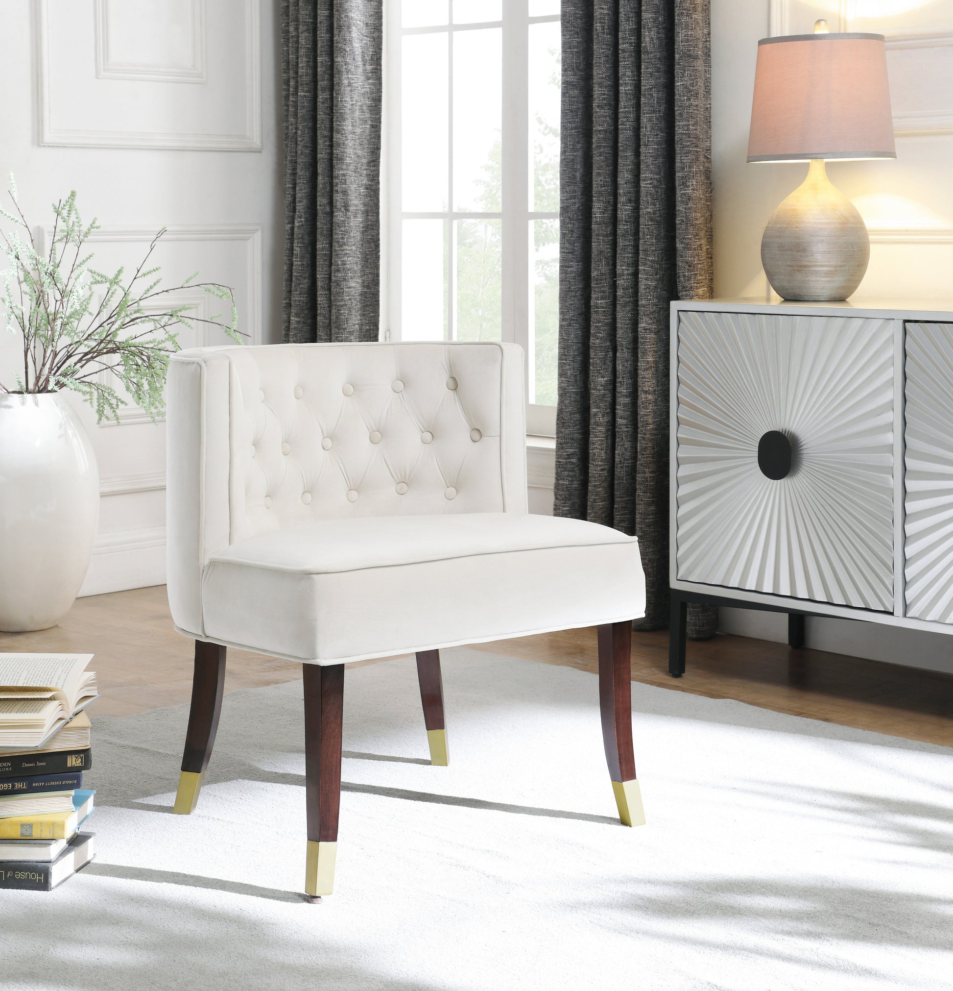 Perry Velvet Dining Chair - Furniture Depot (7679019778296)