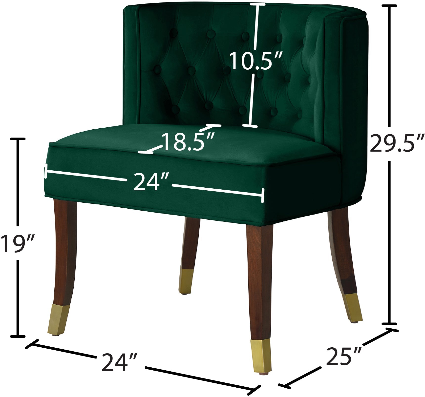 Perry Velvet Dining Chair - Furniture Depot (7679019778296)