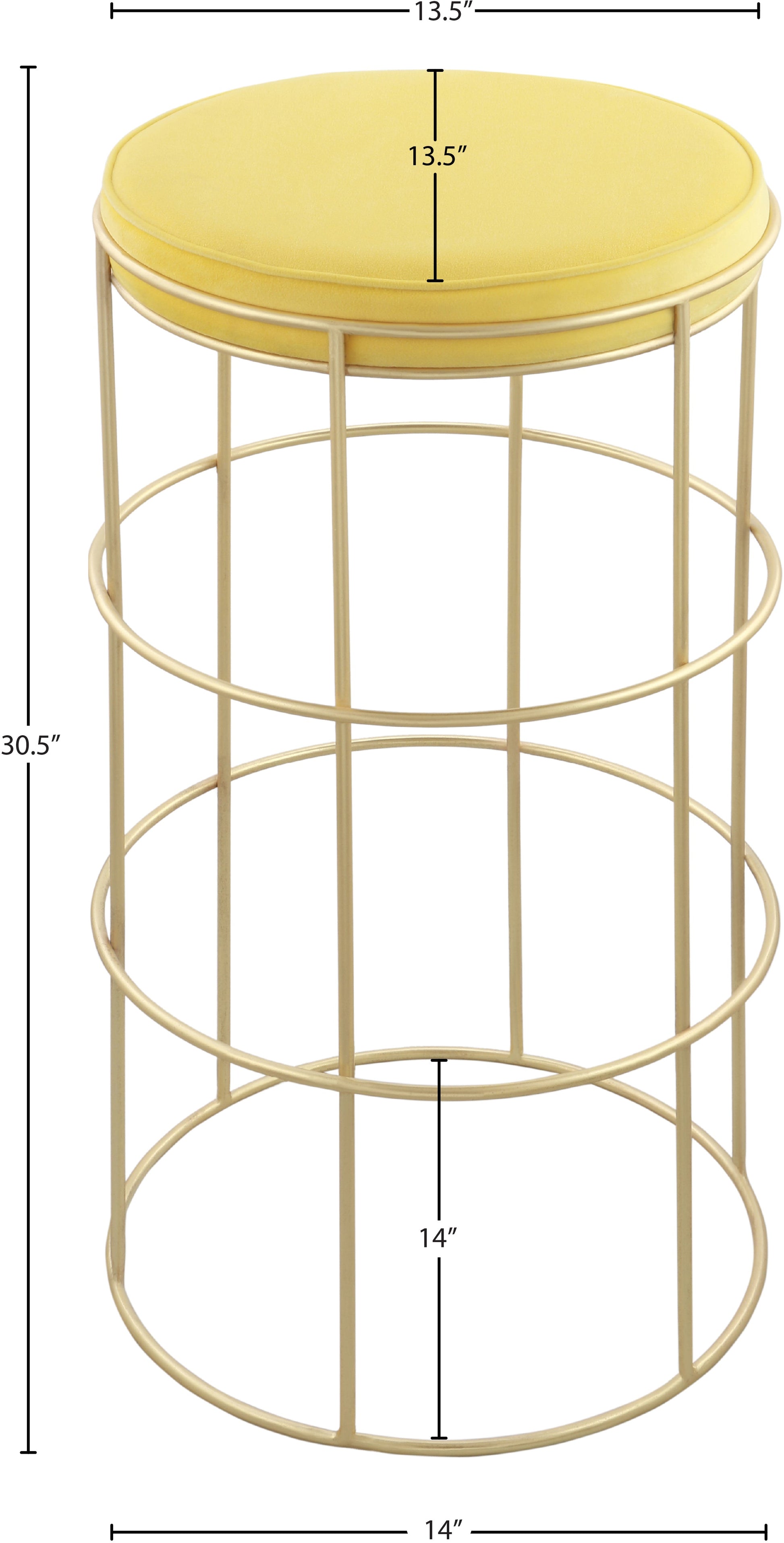 Rebar Velvet Counter Stool - Furniture Depot