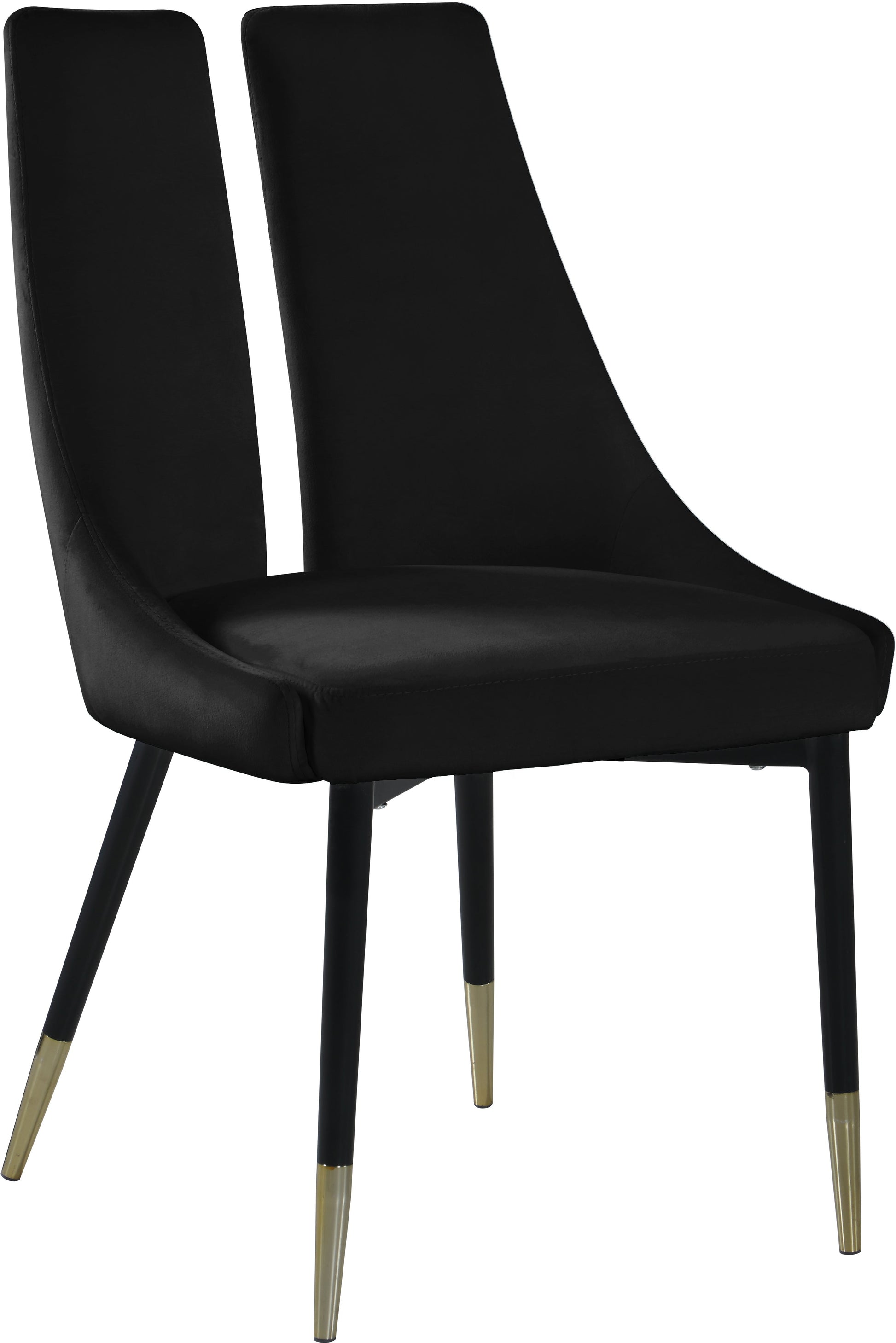 Sleek Velvet Dining Chair - Furniture Depot