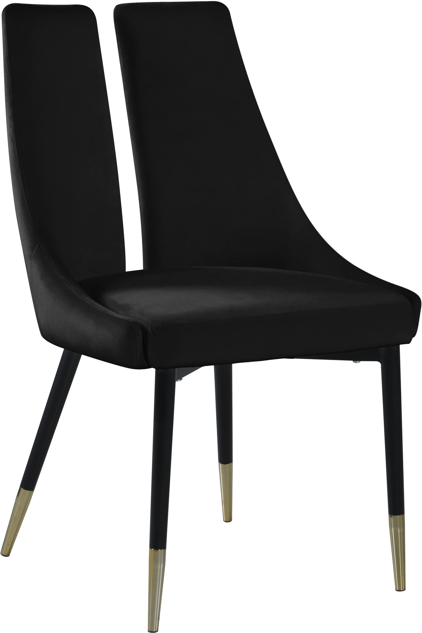 Sleek Velvet Dining Chair - Furniture Depot