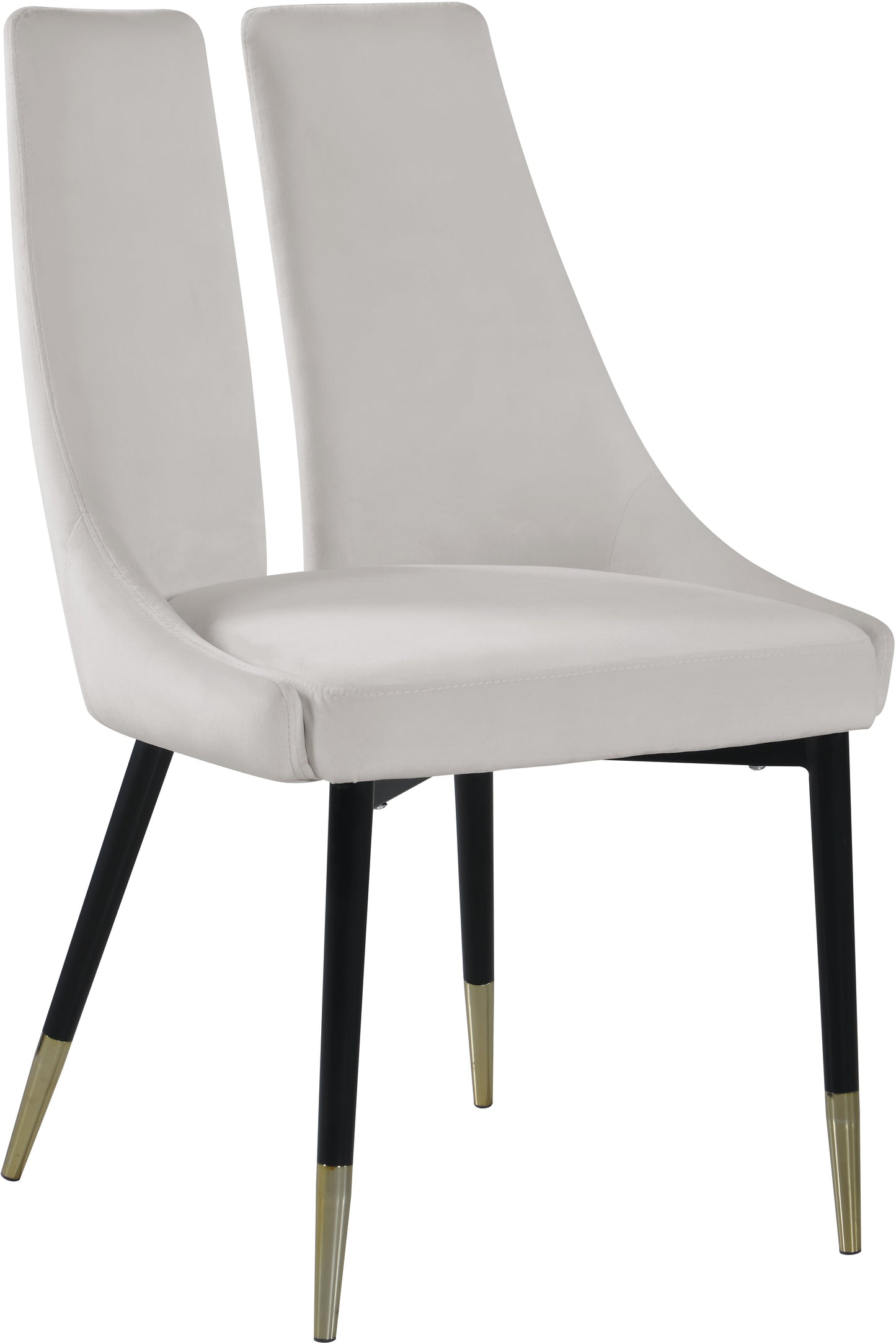 Sleek Velvet Dining Chair - Furniture Depot