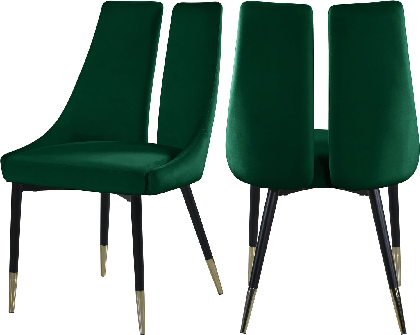 Sleek Velvet Dining Chair - Furniture Depot