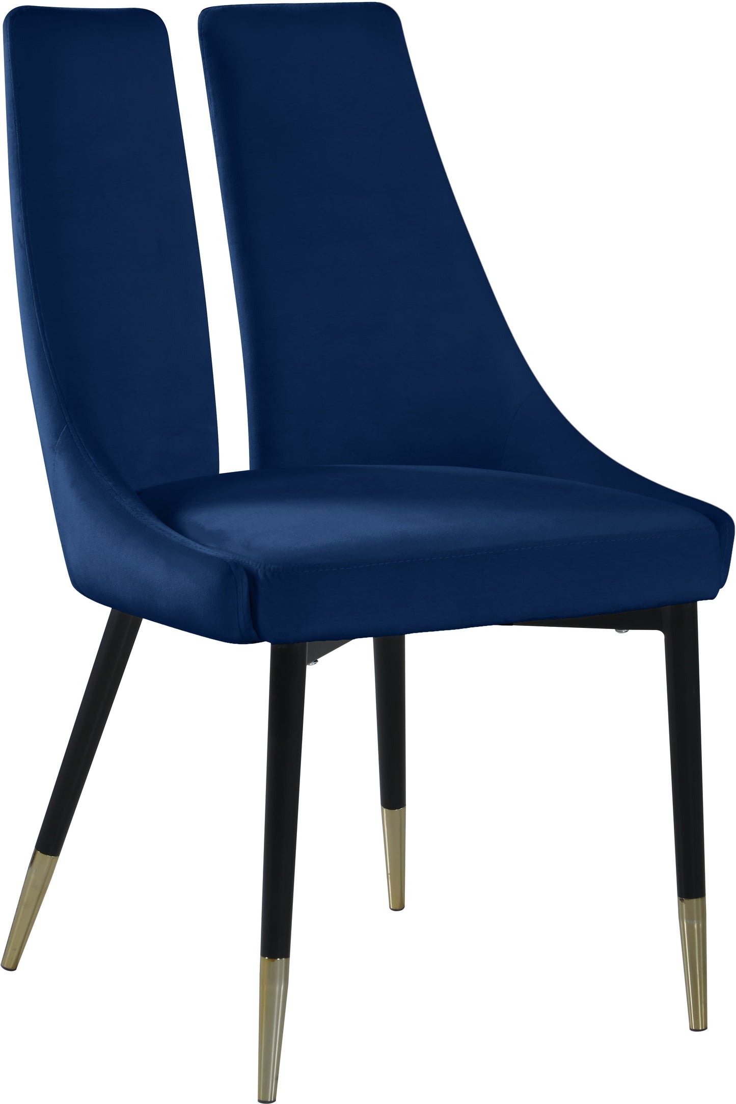 Sleek Velvet Dining Chair - Furniture Depot