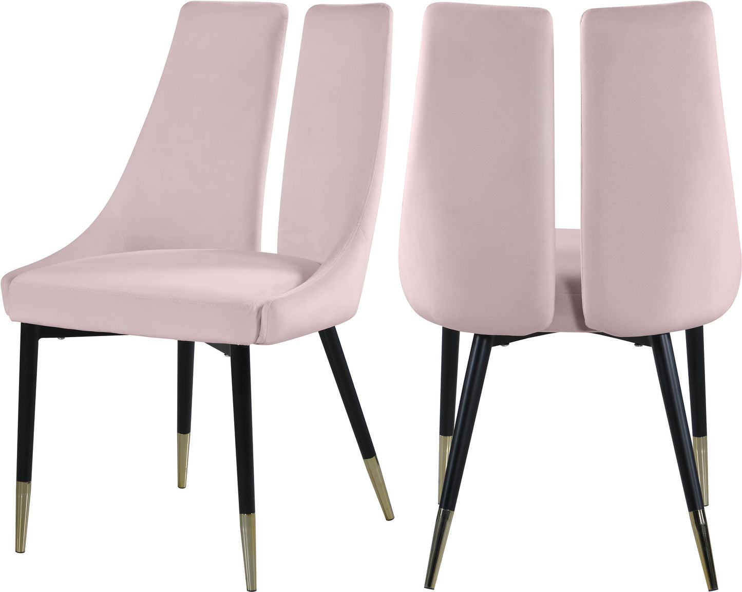 Sleek Velvet Dining Chair - Furniture Depot
