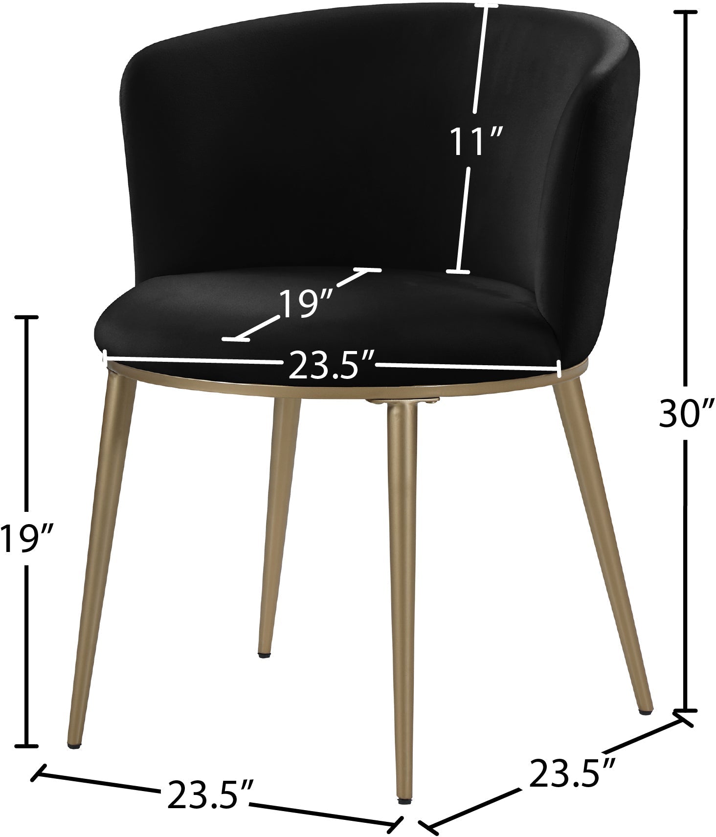 Skylar Velvet Dining Chair - Furniture Depot