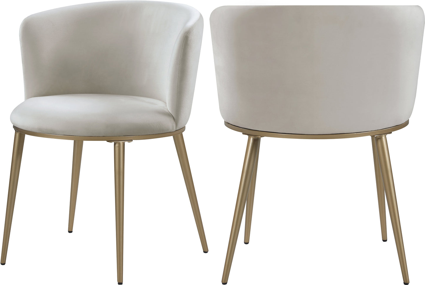 Skylar Velvet Dining Chair - Furniture Depot