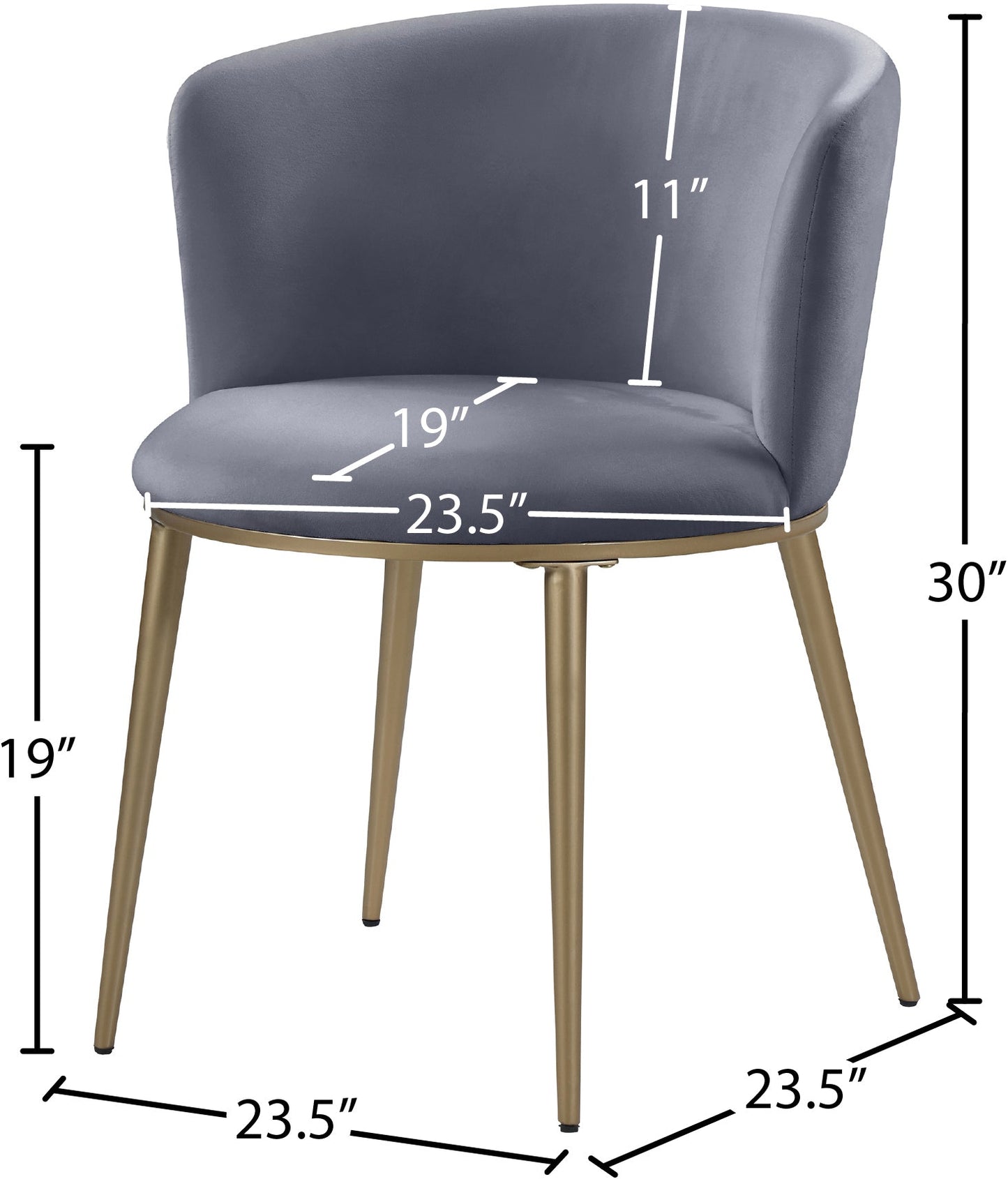 Skylar Velvet Dining Chair - Furniture Depot