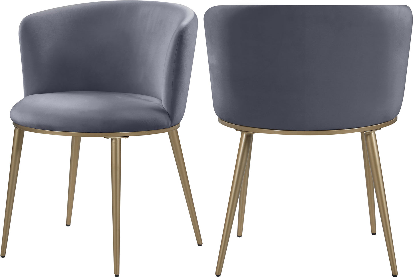 Skylar Velvet Dining Chair - Furniture Depot