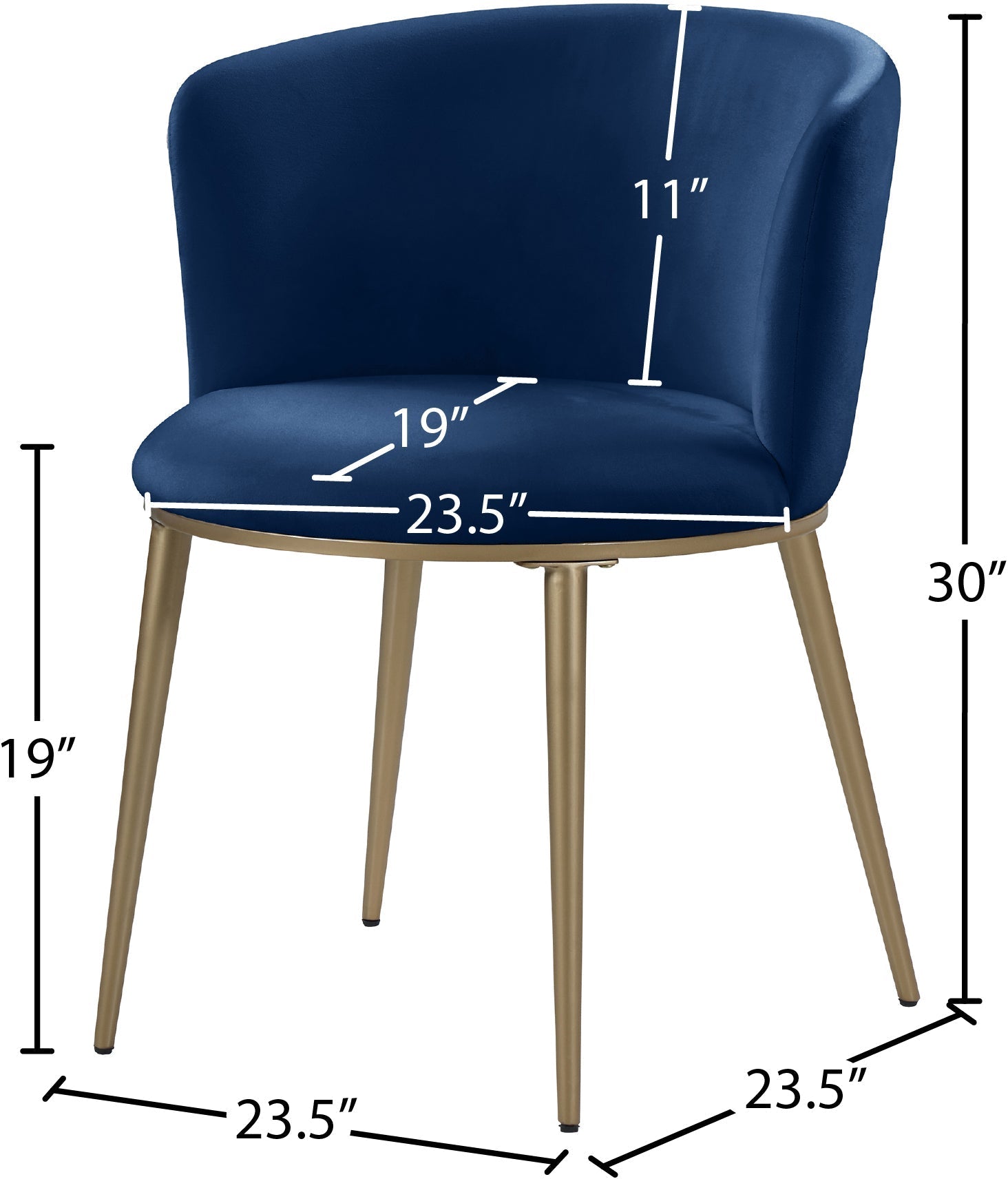 Skylar Velvet Dining Chair - Furniture Depot